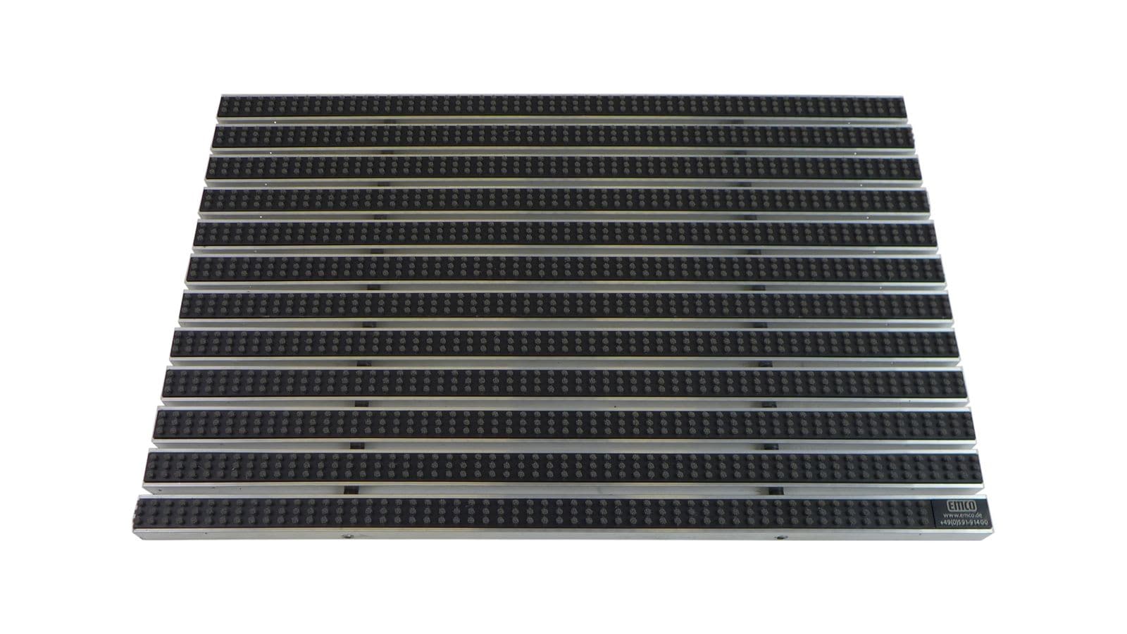 Emco Eingangsmatte DIPLOMAT 22mm | 60x40cm | B&uuml;rsten Grau 