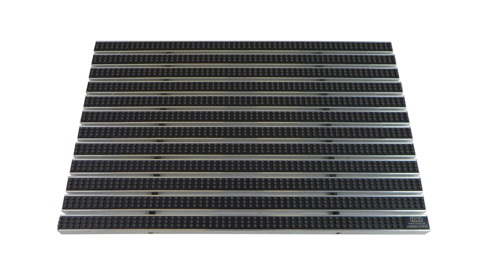 Emco Eingangsmatte DIPLOMAT 22mm | 75x50cm | B&uuml;rsten Grau 