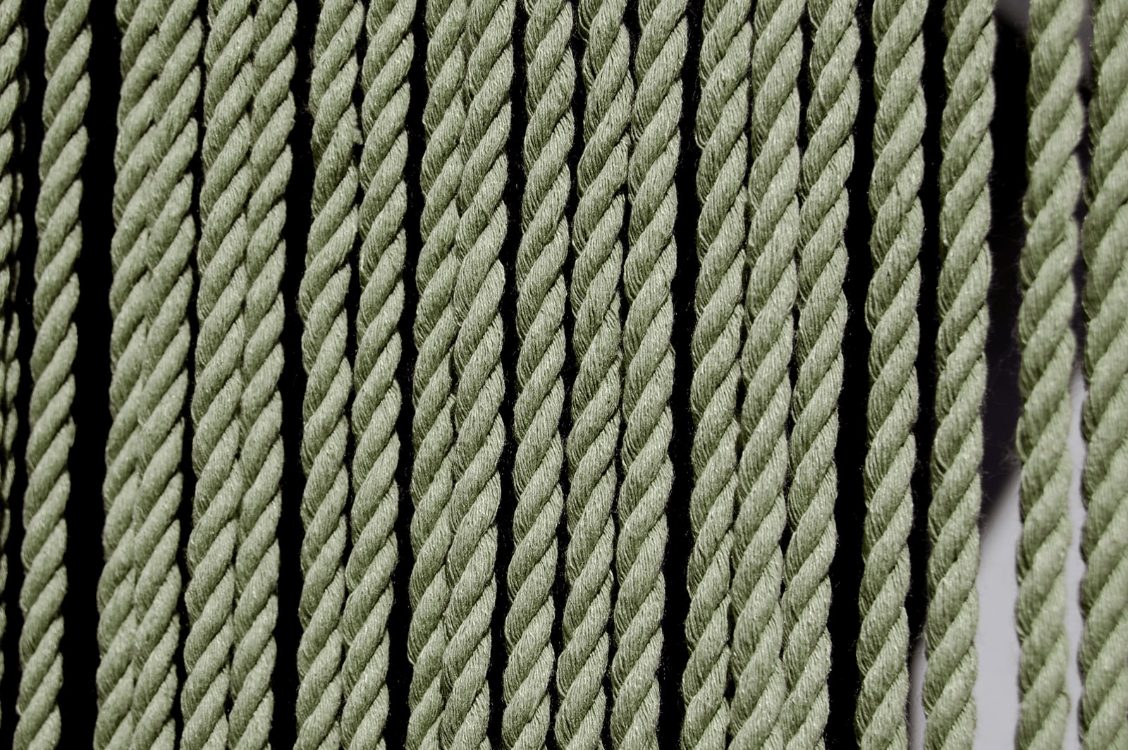 CASA T&uuml;rvorhang Seil TOULON 4 Gr&ouml;&szlig;e: 120x230cm Farbe: olivgr&uuml;n 