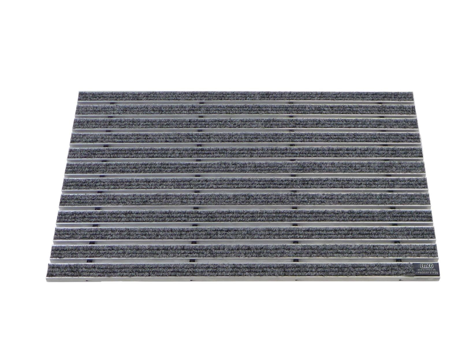 Emco Eingangsmatte DIPLOMAT 22mm | 80x50cm | Rips Hellgrau 