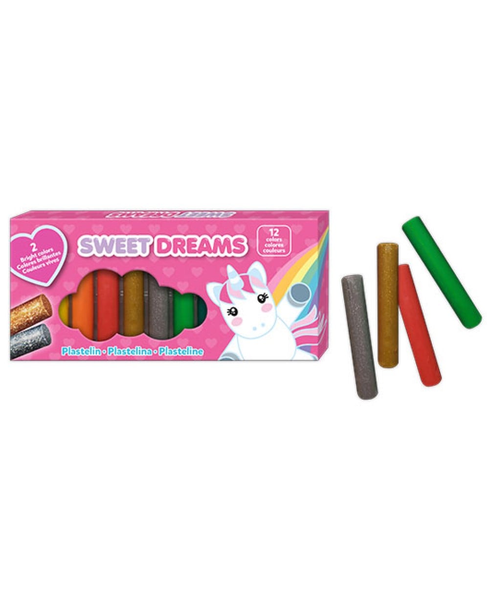Kids Licensing Knete Einhorn 12 St&uuml;ck Sweet Dreams 