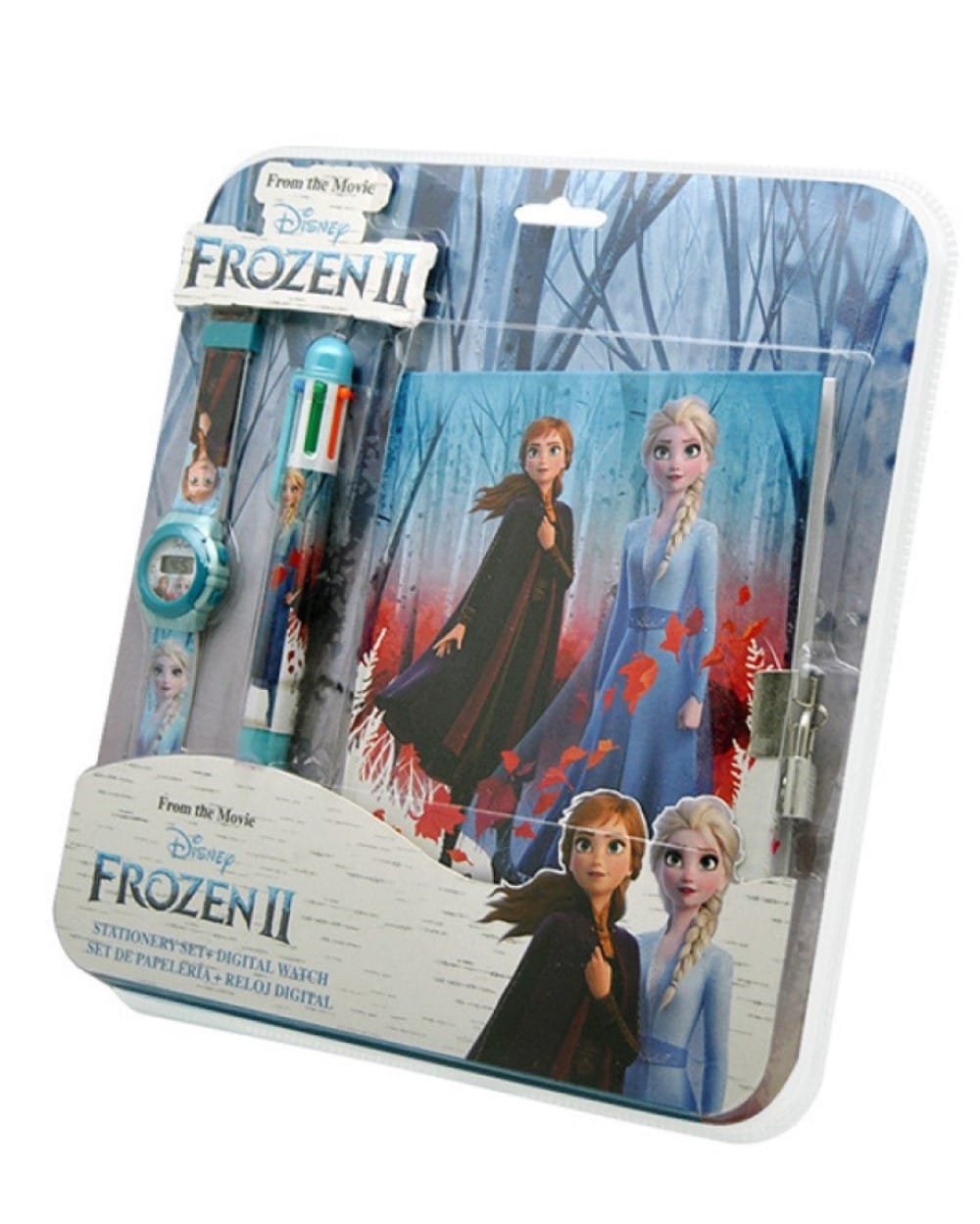 Kids Licensing Malset Digitaluhr Stift Notizbuch Disney Frozen Die Eisk&ouml;nigin 