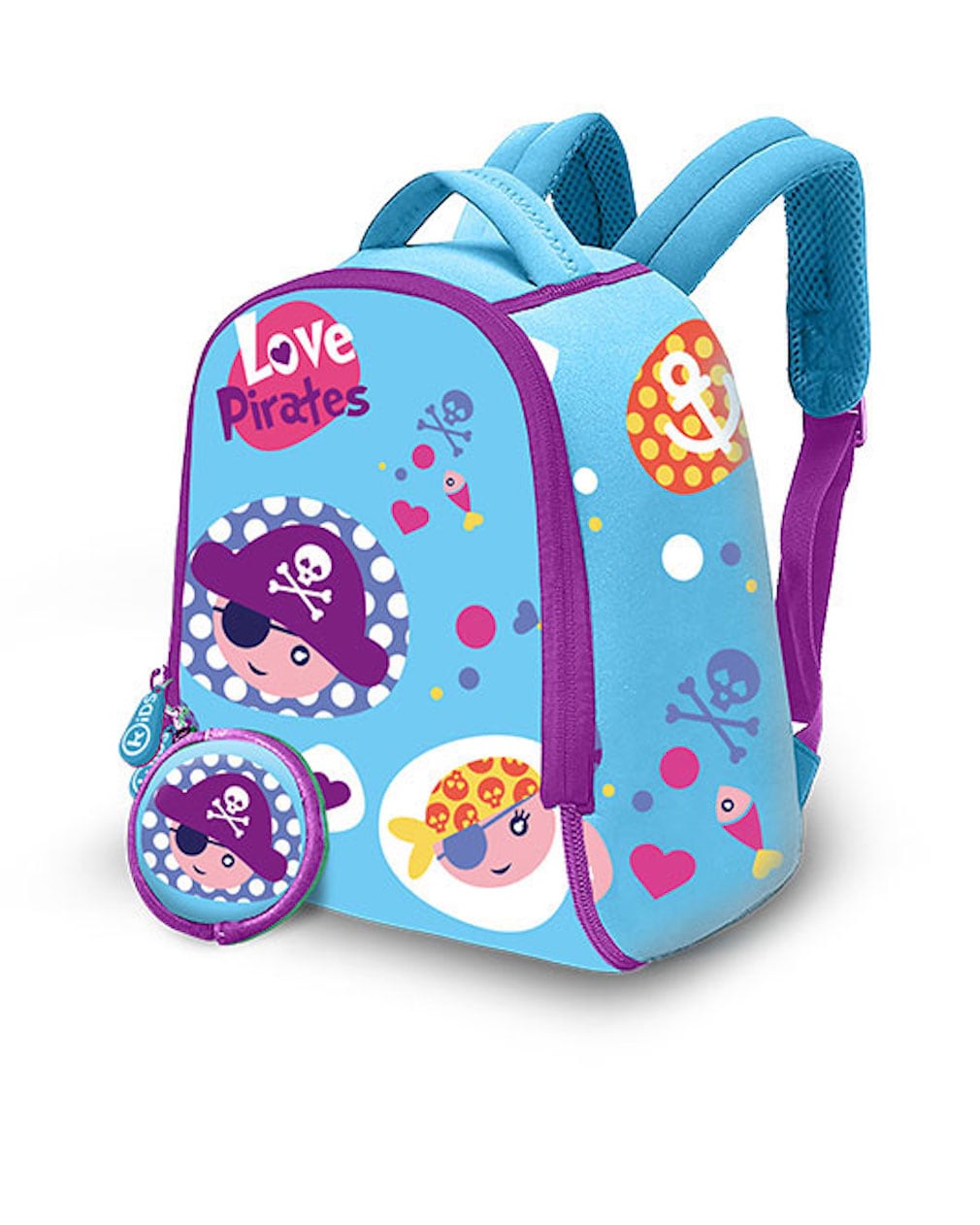 Kids Licensing Piraten Rucksack mit Piraten Symbolen 