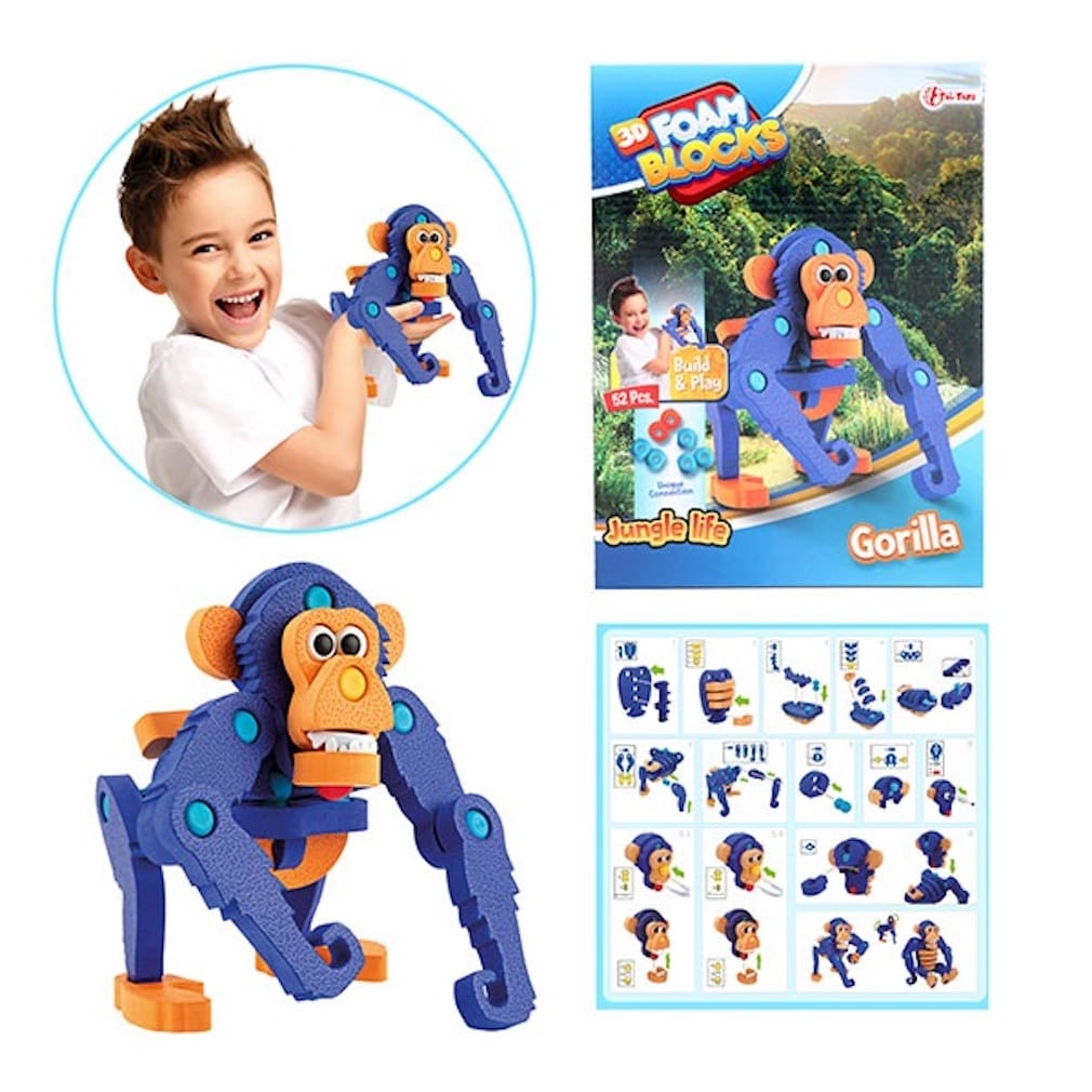 Toi-Toys Affe 3D Puzzle Schaumstoff Schimpanse 