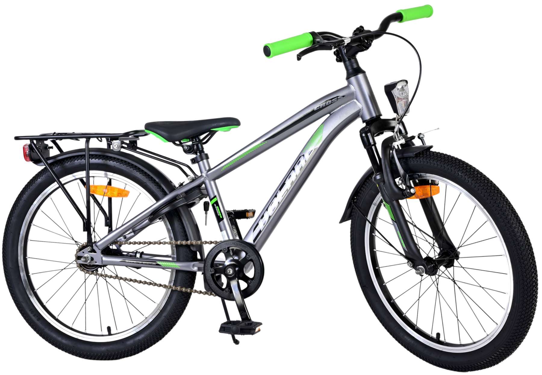 Volare Kinderfahrrad Cross Fahrrad f&uuml;r Jungen 20 Zoll Kinderrad in Dunkelgrau 