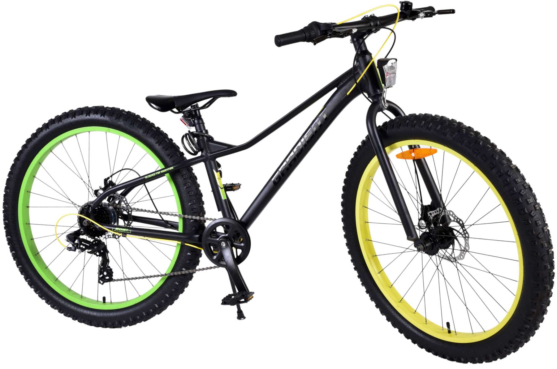 Volare Kinderfahrrad Gradient f&uuml;r Jungen 26 Zoll Kinderrad in Schwarz, 7G&auml;nge 
