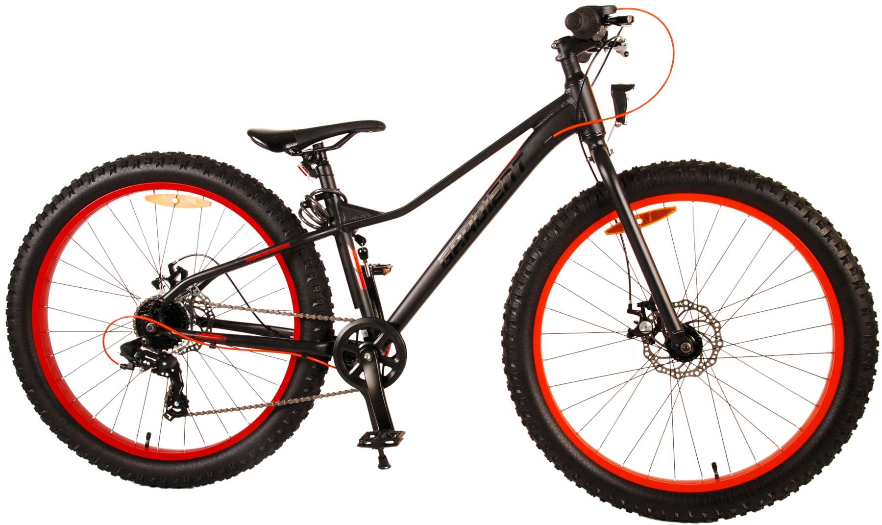 Volare Kinderfahrrad Gradient f&uuml;r Jungen 26 Zoll Fahrrad in Schwarz Orange 
