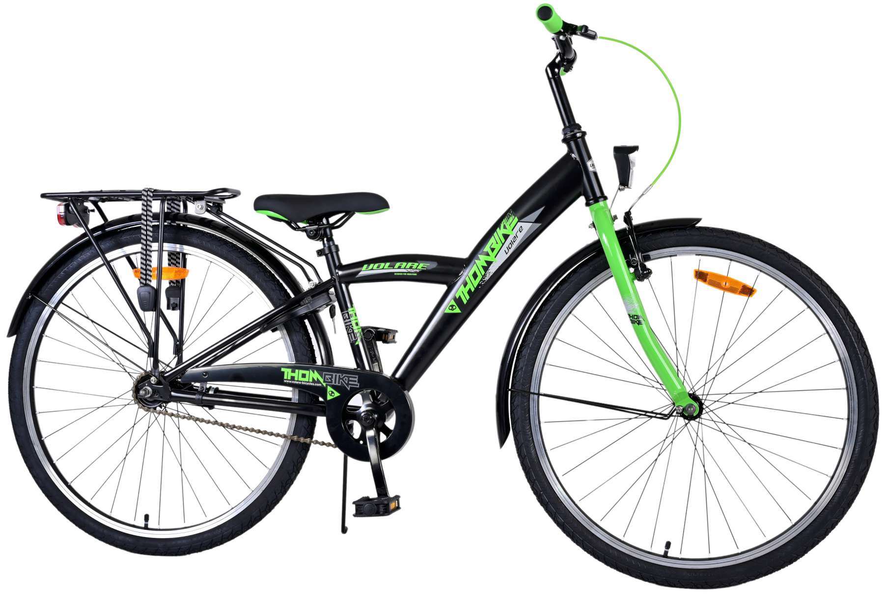 Volare Kinderfahrrad Thombike f&uuml;r Jungen 26 Zoll Kinderrad in Schwarz Gr&uuml;n 