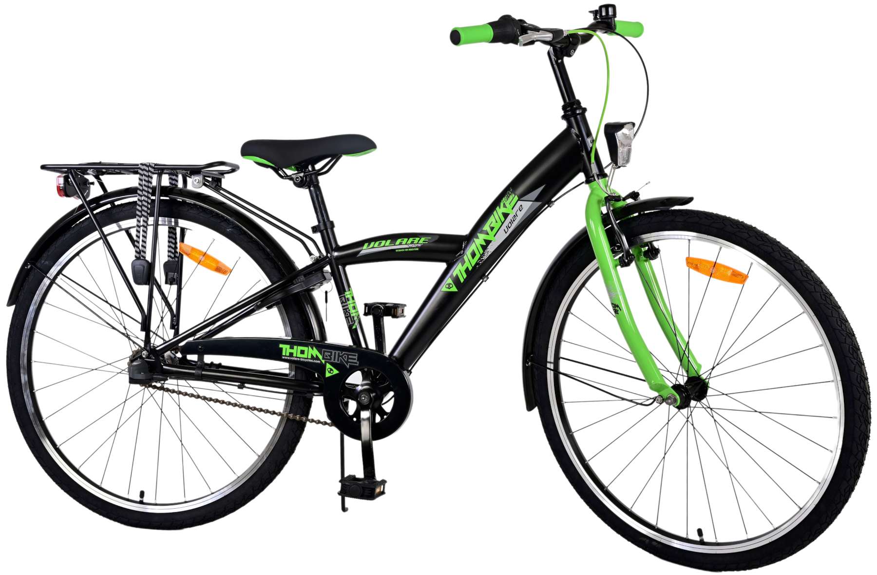 Volare Kinderfahrrad Thombike f&uuml;r Jungen 26 Zoll Kinderrad in Schwarz Gr&uuml;n 