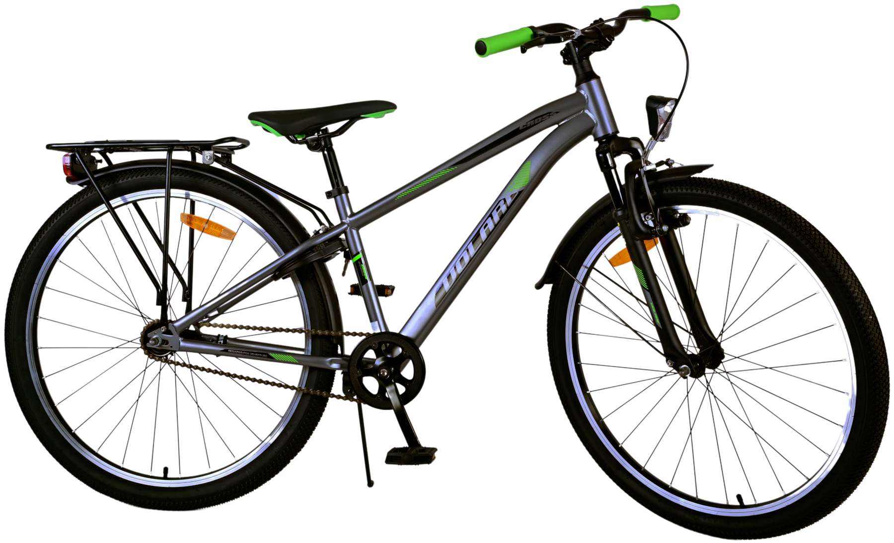 Volare Kinderfahrrad Cross Fahrrad f&uuml;r Jungen 26 Zoll Kinderrad in Grau 
