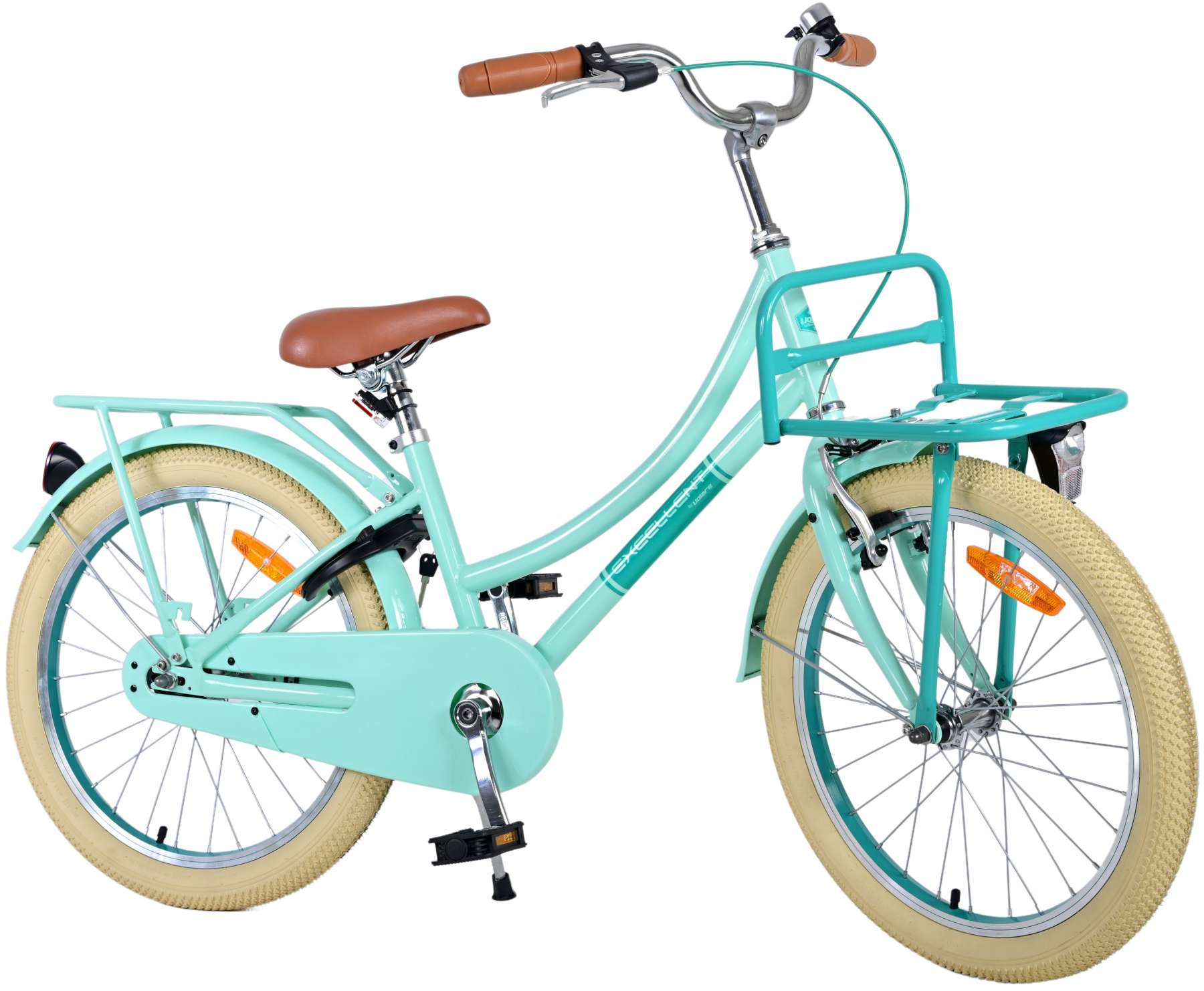 Volare Kinderfahrrad Excellent Fahrrad f&uuml;r M&auml;dchen 20 Zoll Kinderrad in Gr&uuml;n 
