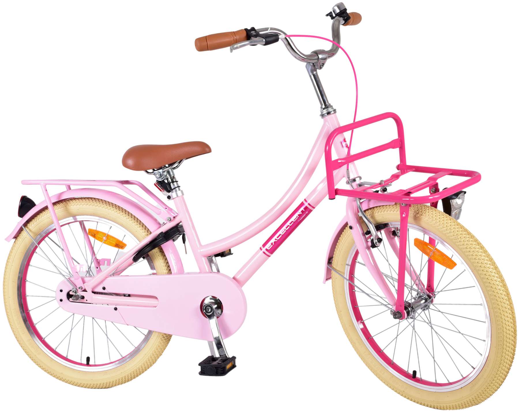Volare Kinderfahrrad Excellent f&uuml;r M&auml;dchen 20 Zoll Kinderrad in Rosa 