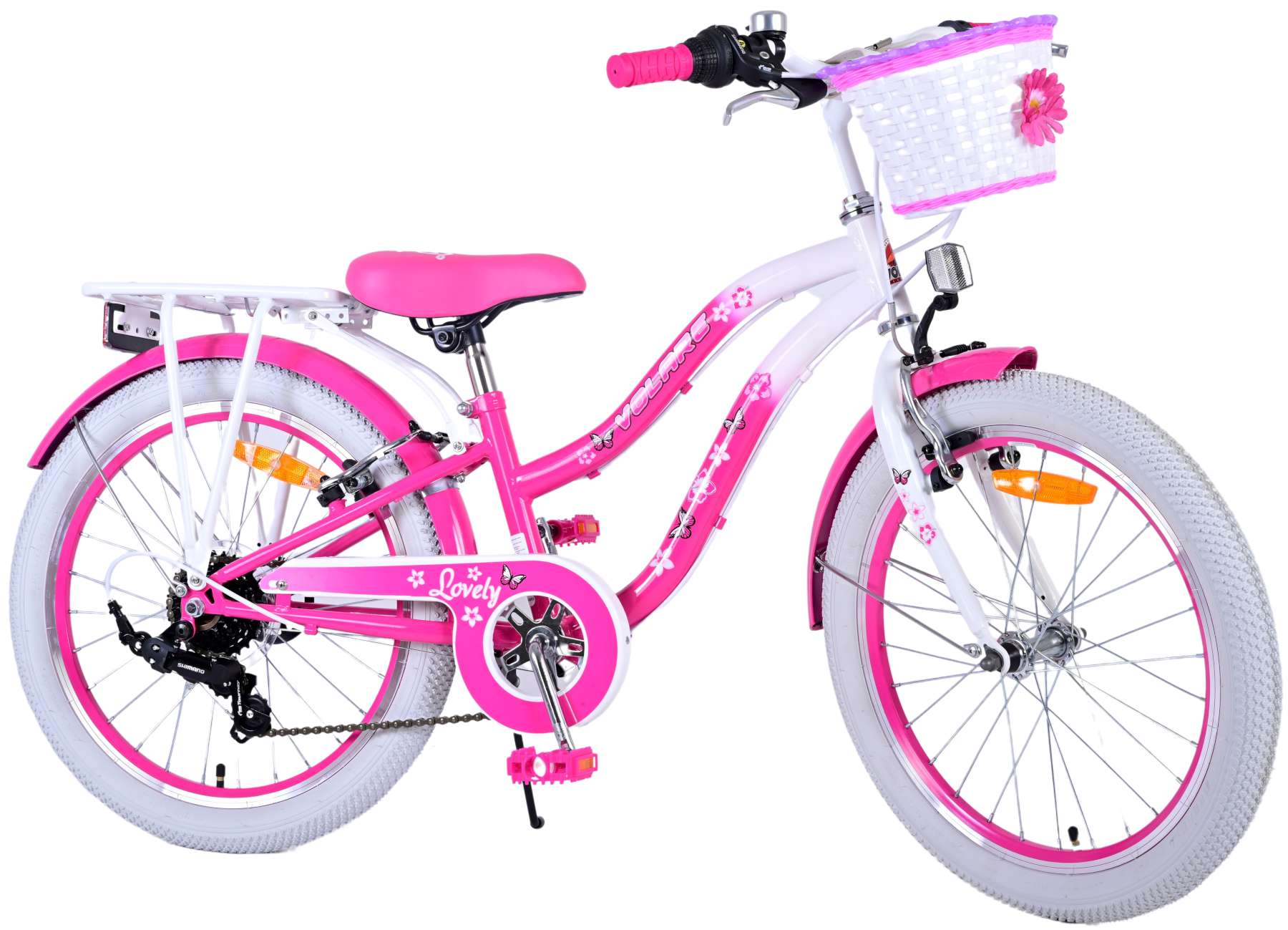 Volare Kinderfahrrad Lovely Fahrrad f&uuml;r M&auml;dchen 20 Zoll Kinderrad in Rosa 