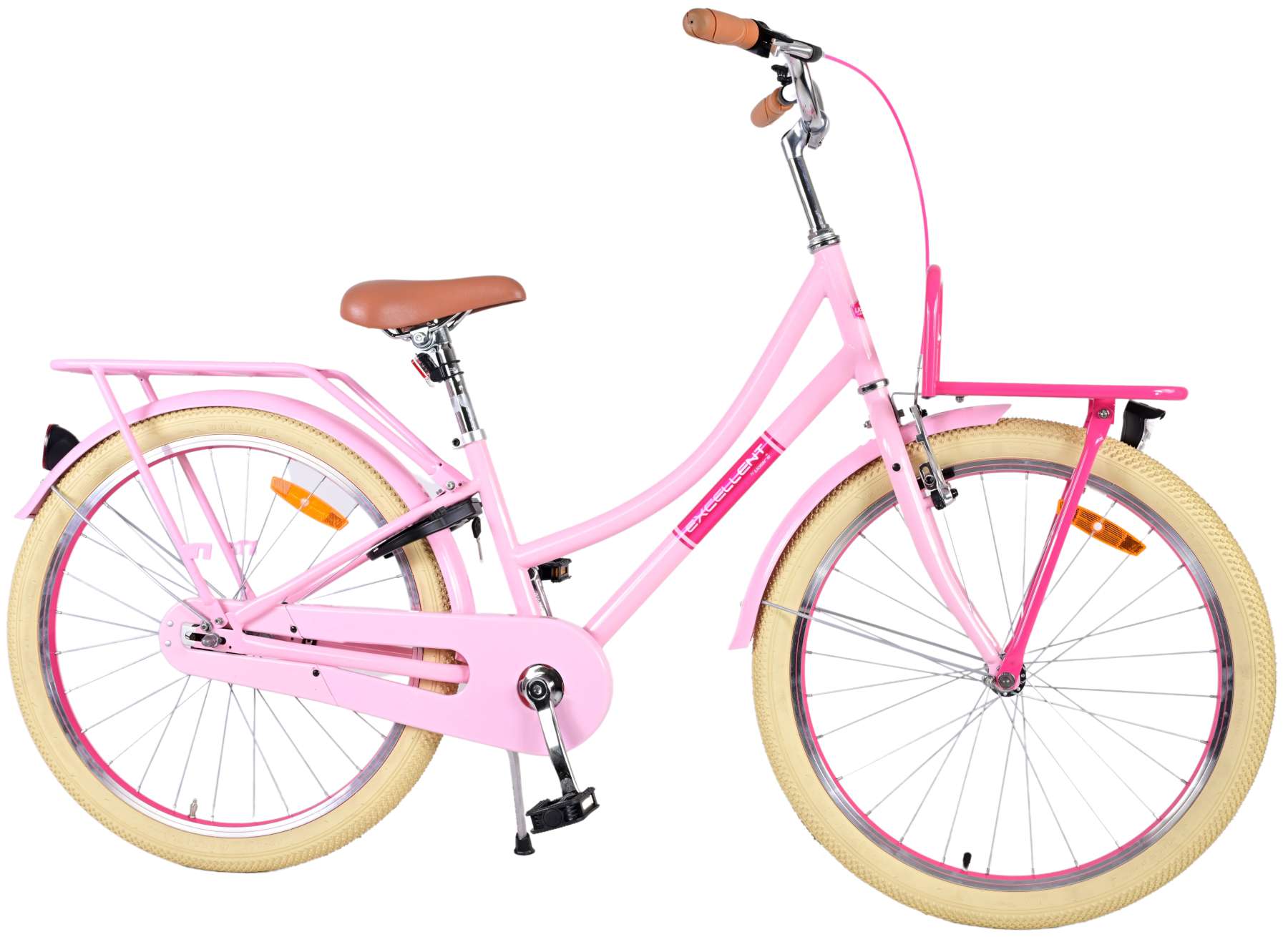 Volare Kinderfahrrad Excellent Fahrrad f&uuml;r M&auml;dchen 24 Zoll Kinderrad in Rosa 
