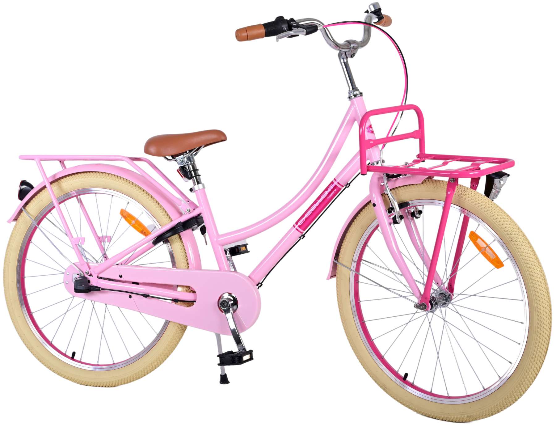 Volare Kinderfahrrad Excellent Fahrrad f&uuml;r M&auml;dchen 24 Zoll Kinderrad in Rosa 