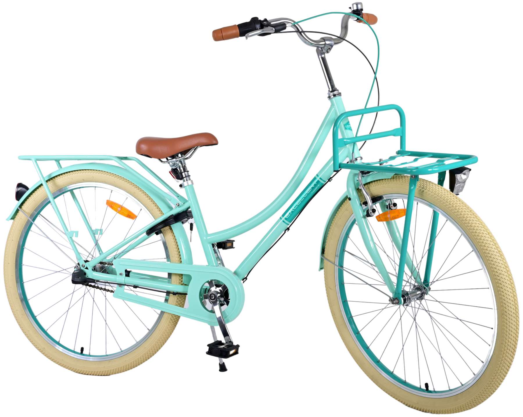 Volare Kinderfahrrad Excellent Fahrrad f&uuml;r M&auml;dchen 26 Zoll Kinderrad in Gr&uuml;n 3 G&auml;nge 