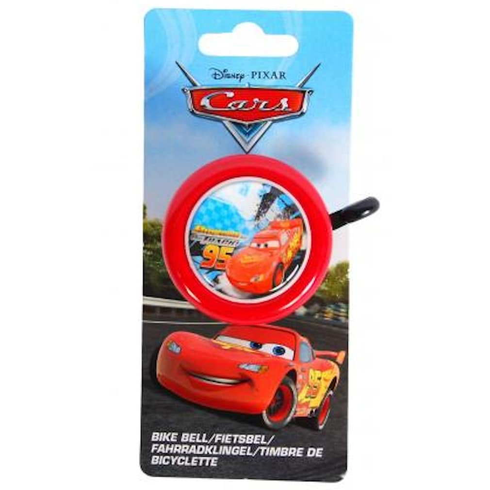 Volare Fahrradklingel Disney Cars f&uuml;r Jungen in Rot Fahrradklingel 