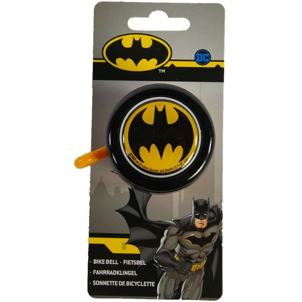 Volare Fahrradklingel Batman f&uuml;r Jungen in Schwarz Klingel f&uuml;r Fahrrad 