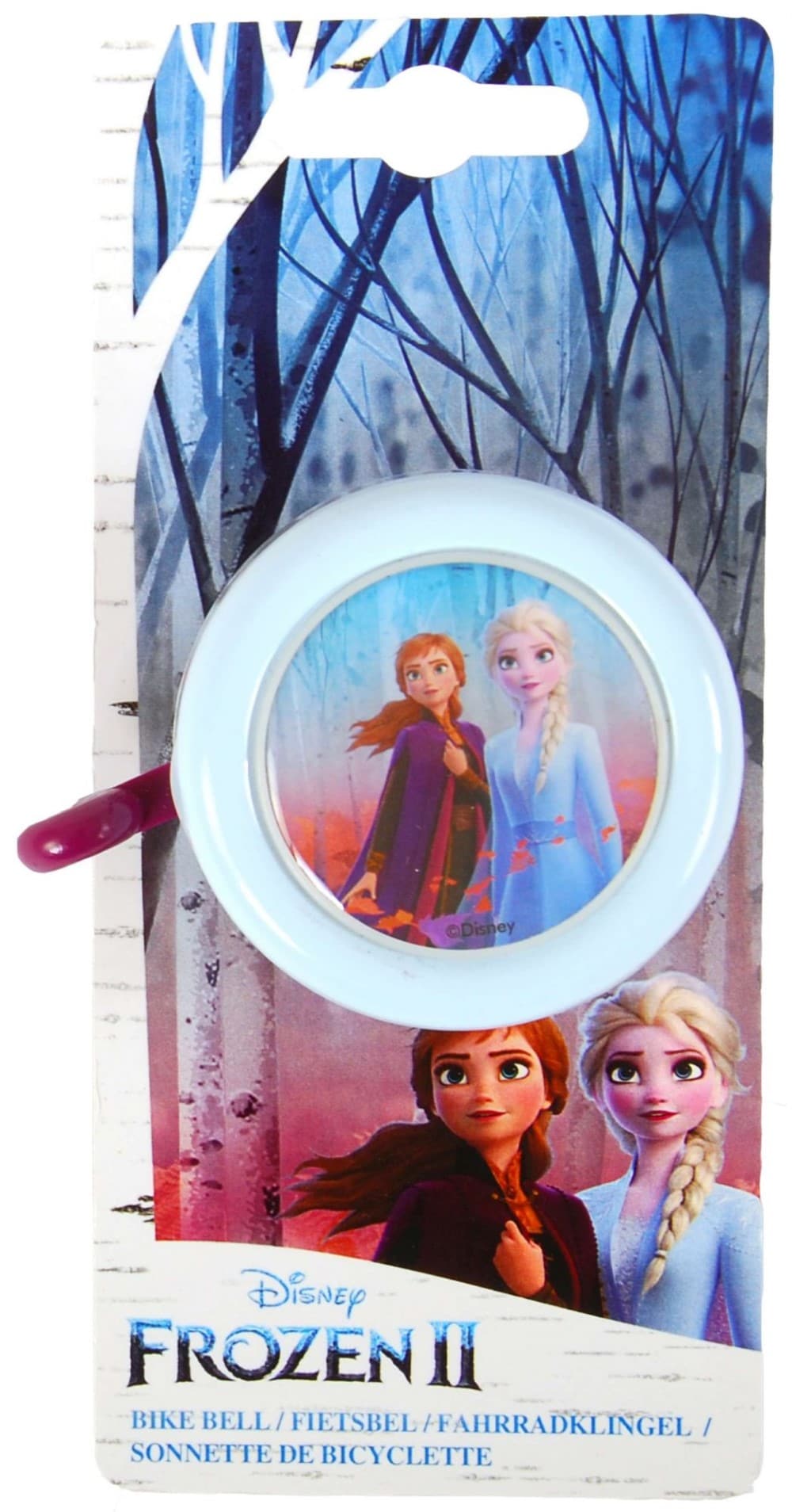 Volare Fahrradklingel Disney Frozen die Eisk&ouml;nigin f&uuml;r M&auml;dchen in Hell Blau 
