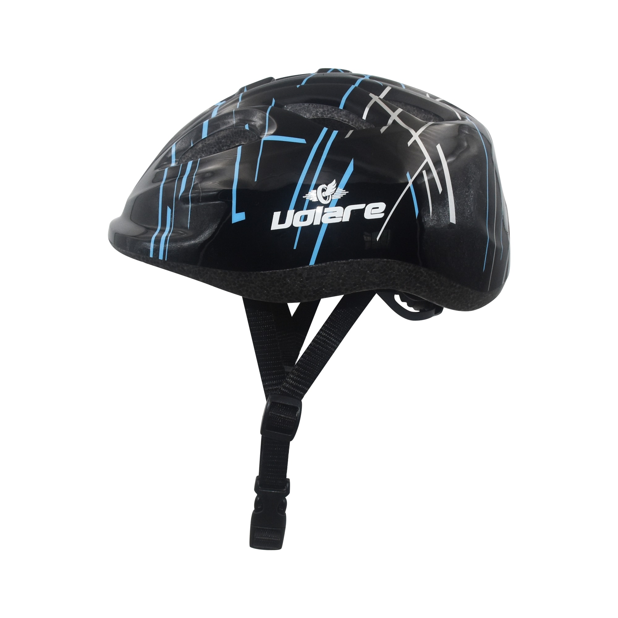 Volare Fahrradhelm f&uuml;r Kinder in Schwarz 47-51 cm Kinderhelm 
