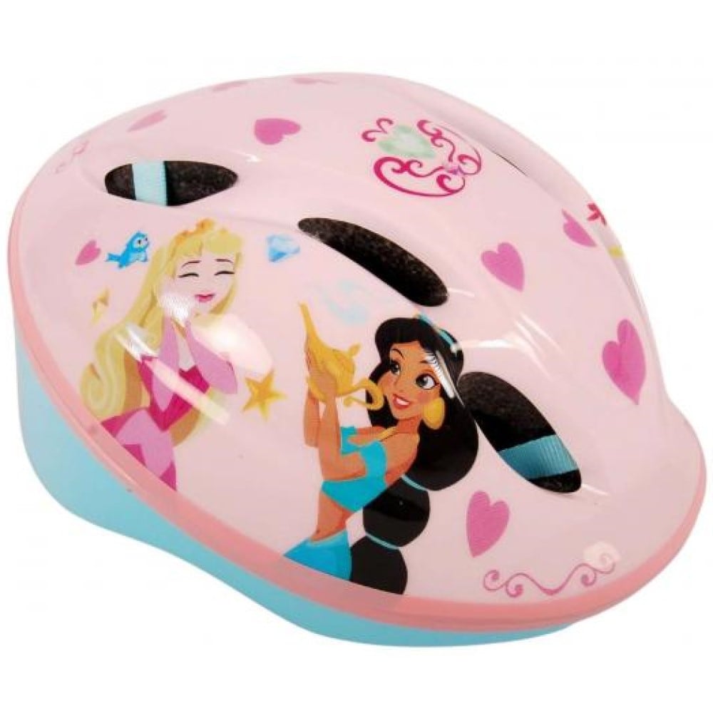 Volare Fahrradhelm Disney Prinzessin in Rosa 52-56 cm Kinderhelm 