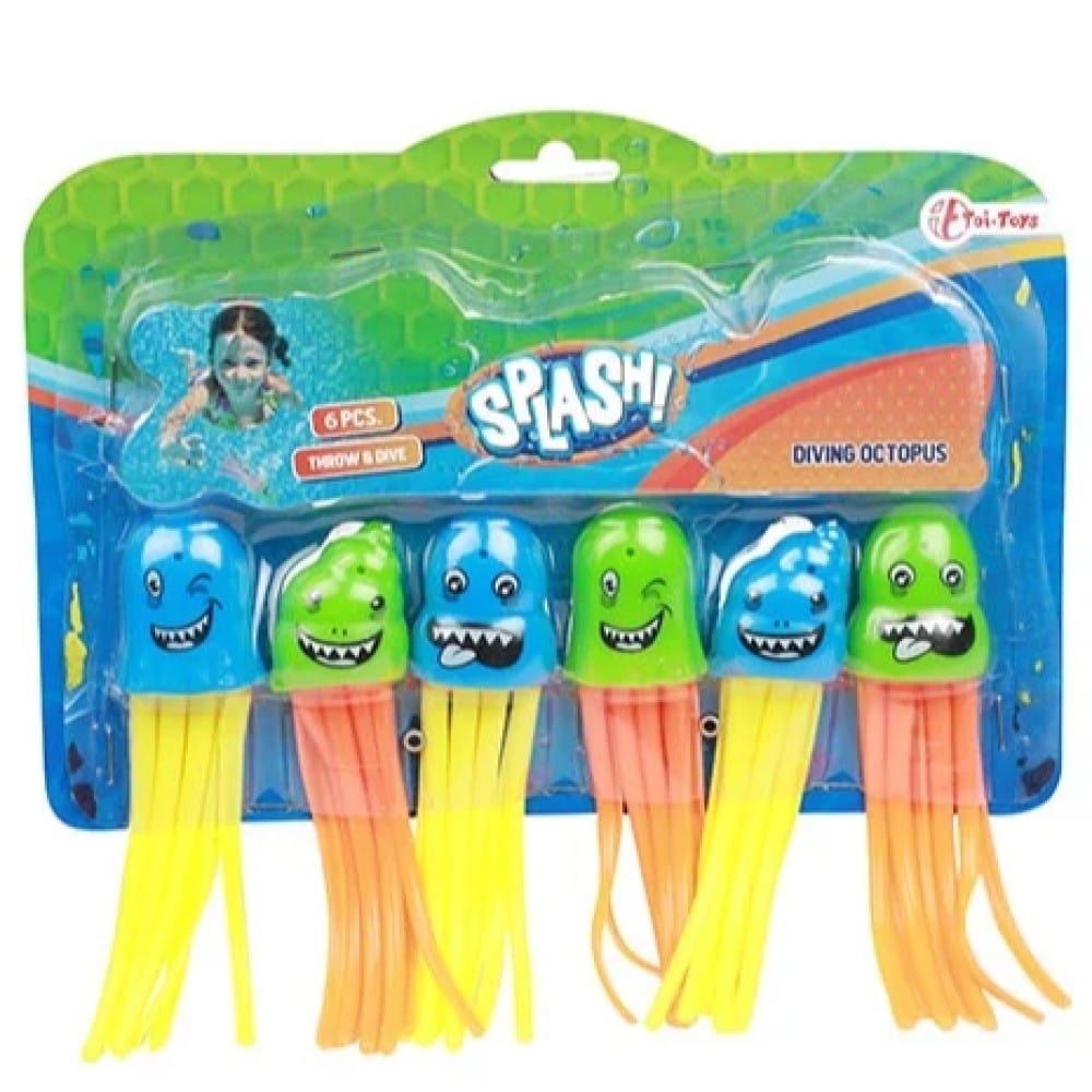 Toi-Toys  Tauchkraken (Tauchringe)  6 st&uuml;ck im set 