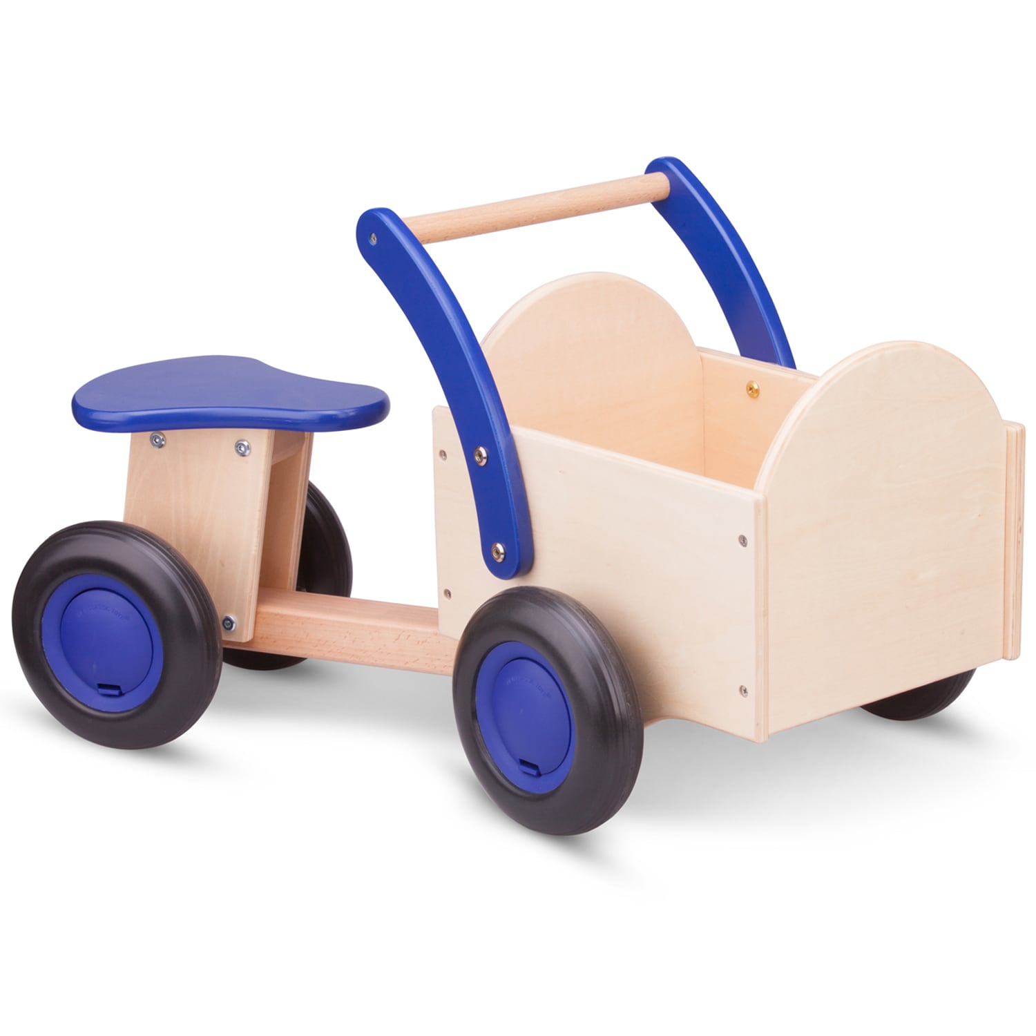 New Classic Toys Rutscher aus Holz mit Naturkasten in natur / blau Holzspielzeug 