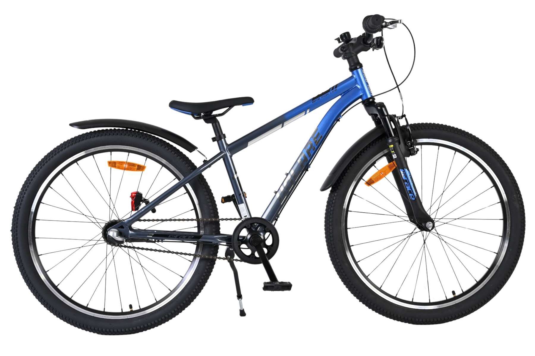 Volare Kinderfahrrad XC Race 24 Zoll Kinderrad in Blaugrau, Shimano Nexus 3 