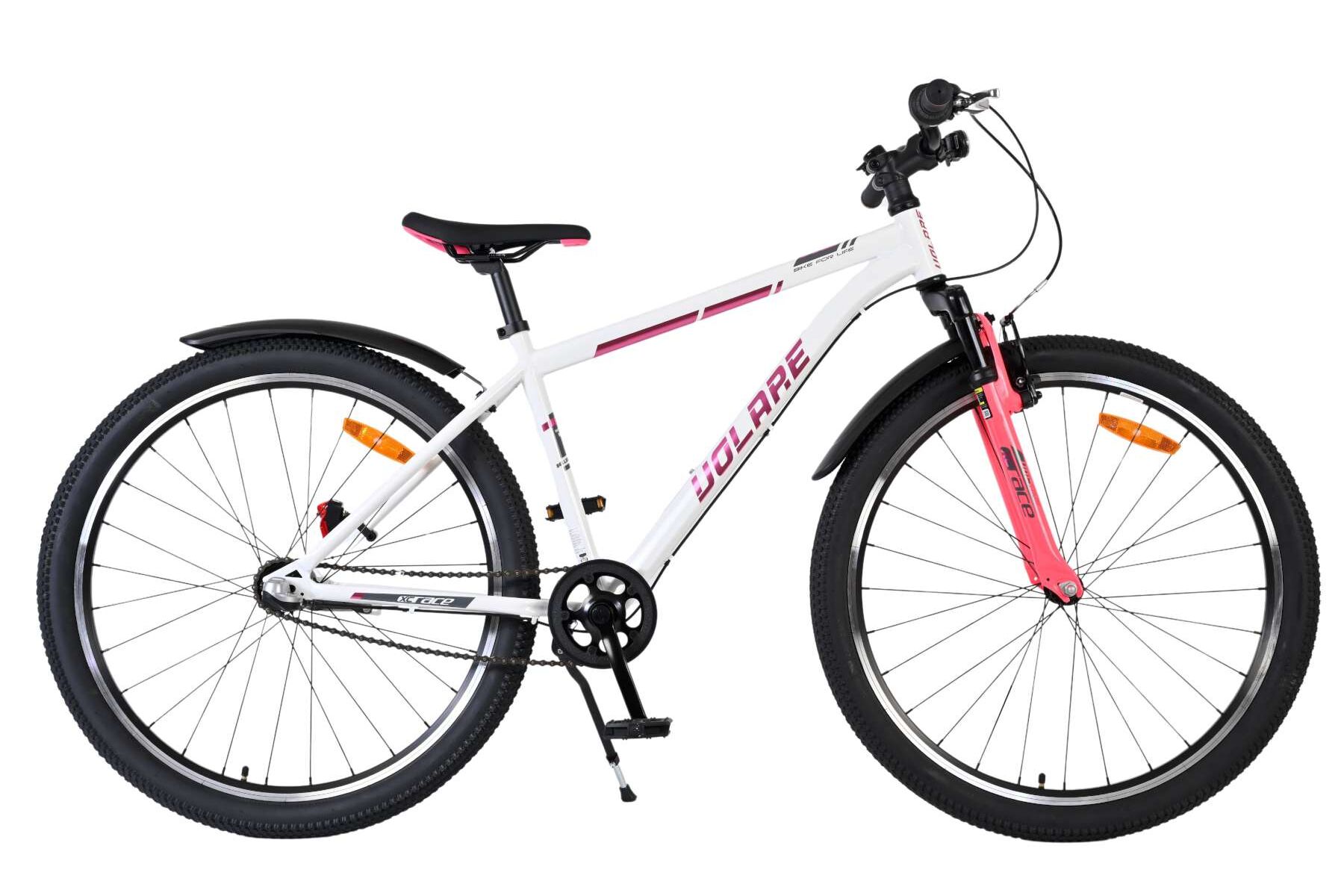 Volare Kinderfahrrad XC Race 26 Zoll Kinderrad in Wei&szlig;/Pink, Shimano Nexus 3 