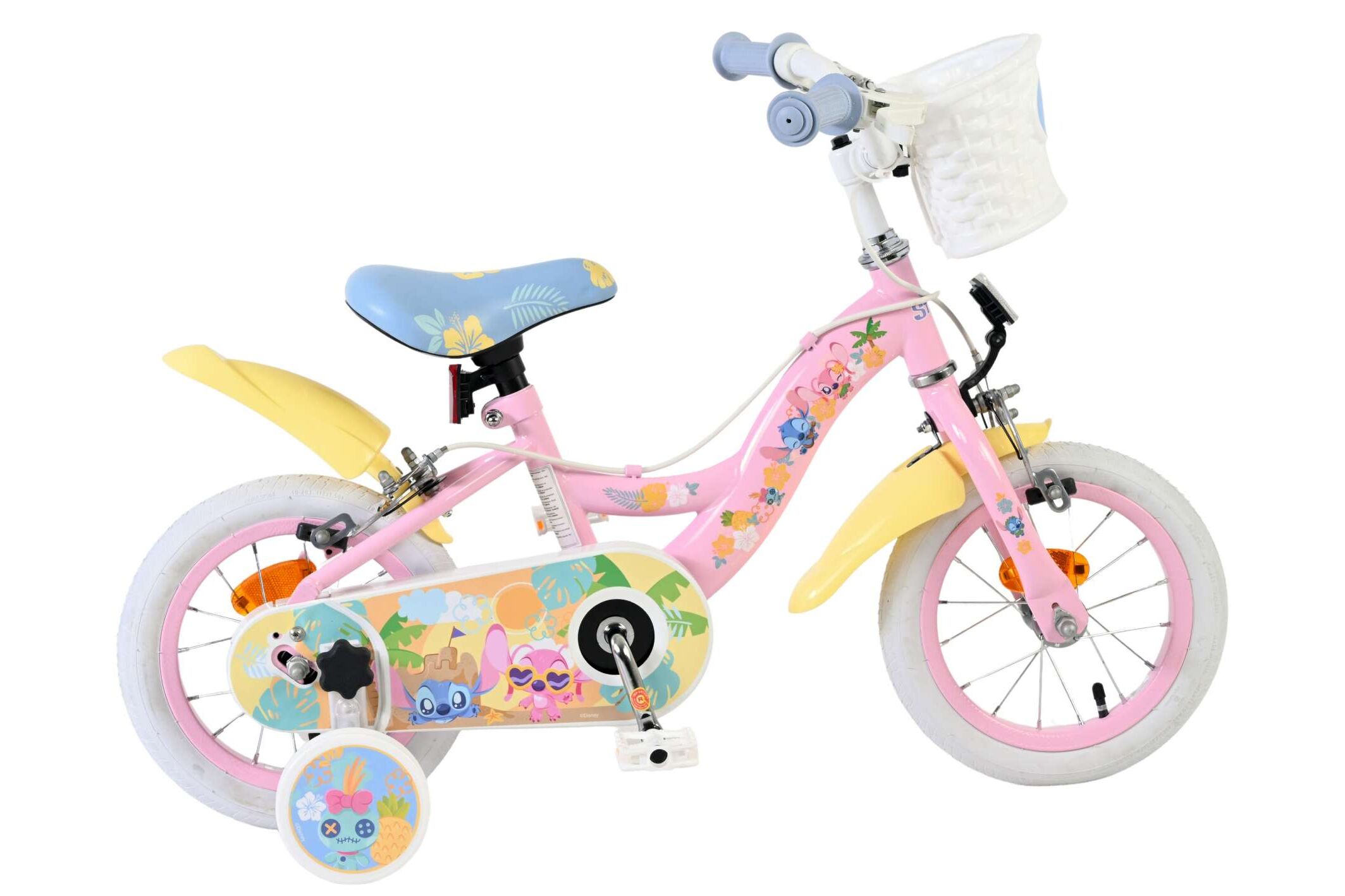 Volare Kinderfahrrad Koala f&uuml;r M&auml;dchen 12 Zoll Kinderrad in Rosa, Zwei Handbremsen 
