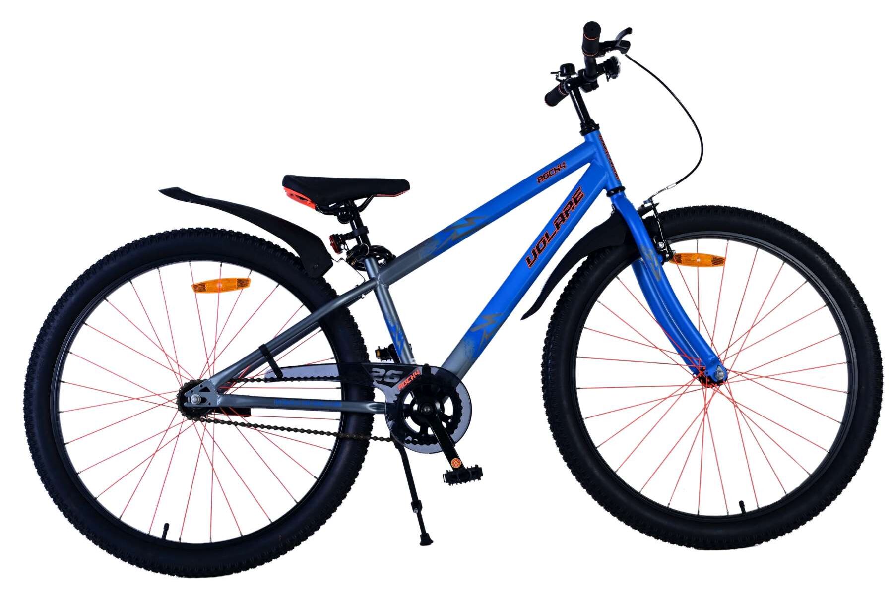 Volare Kinderfahrrad Rocky f&uuml;r Jungen 26 Zoll Kinderrad in Blau 