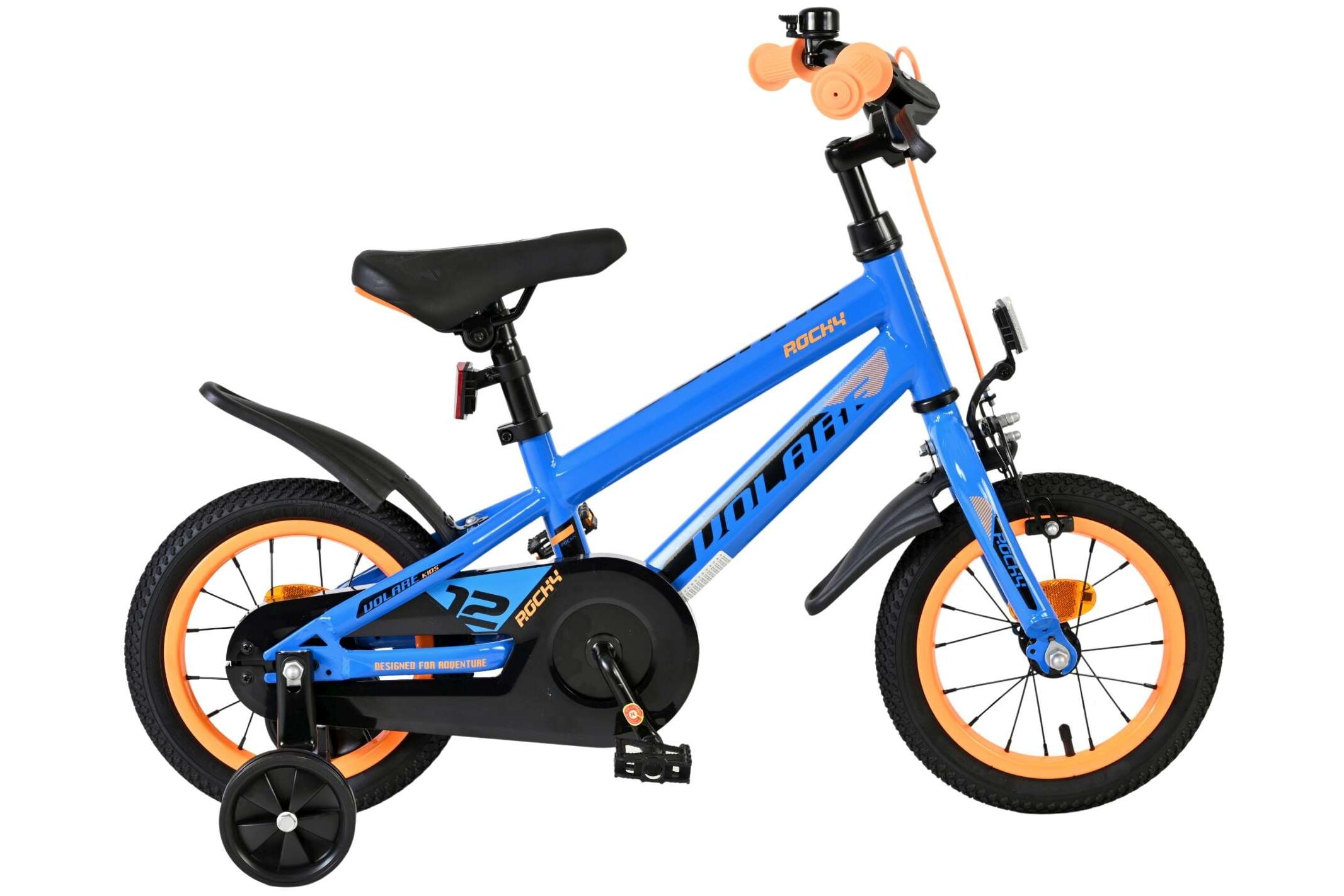 Volare Kinderfahrrad Rocky f&uuml;r Jungen 12 Zoll Kinderrad in Blau 