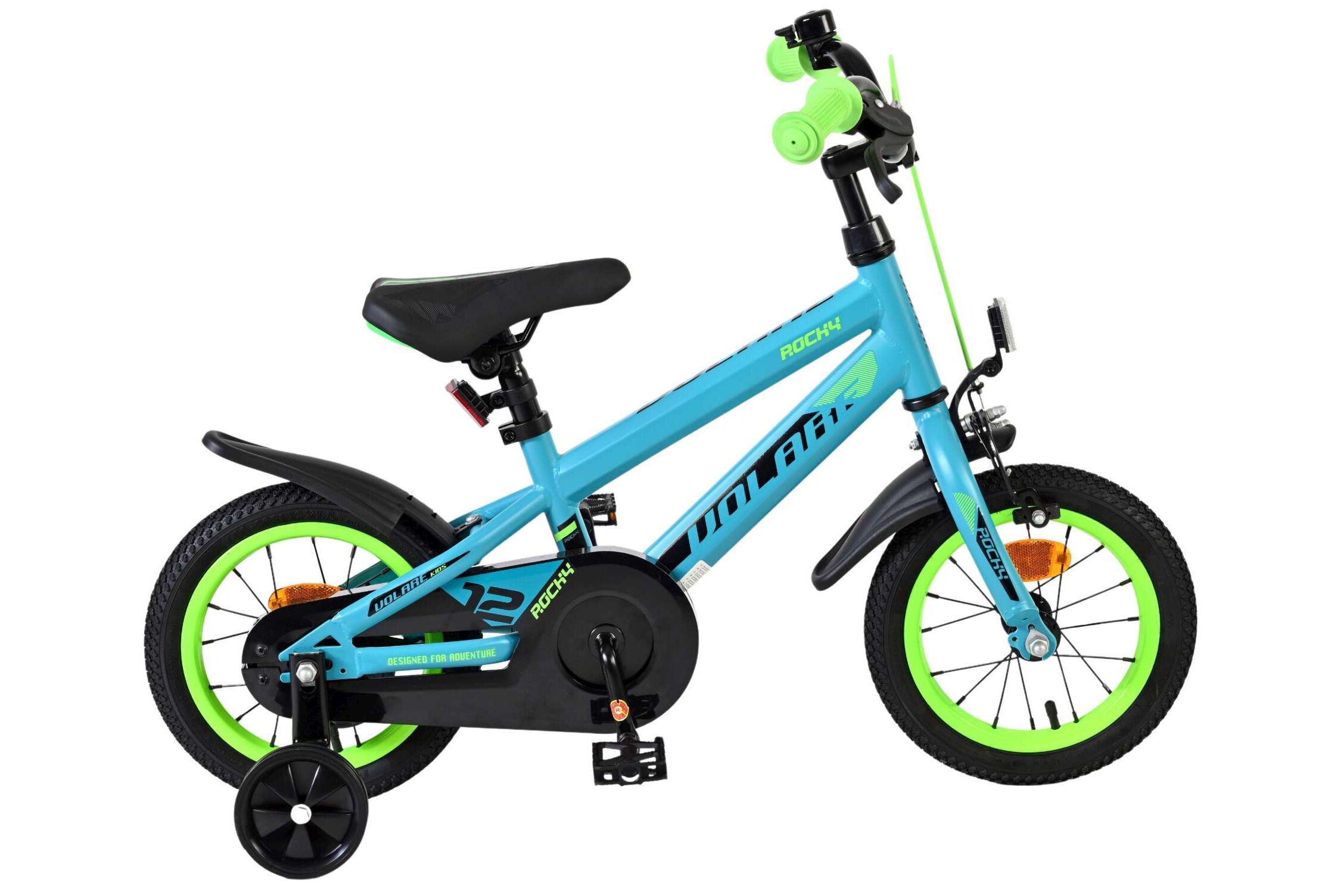 Volare Kinderfahrrad Rocky f&uuml;r Jungen 12 Zoll Kinderrad in Gr&uuml;n 