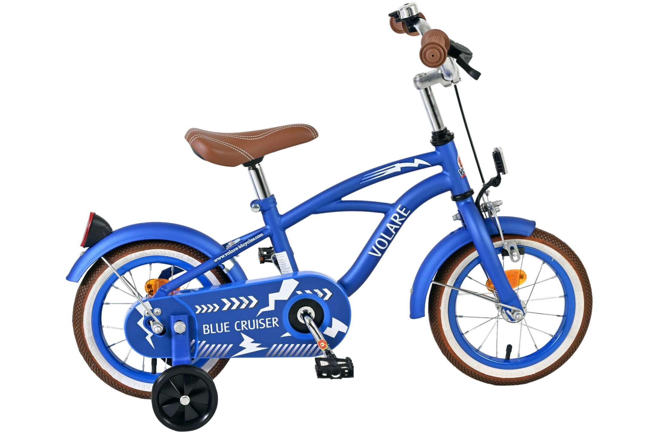 Volare Kinderfahrrad Blue Cruiser f&uuml;r Jungen 12 Zoll Kinderrad in Blau, 85 % zusammengebaut 