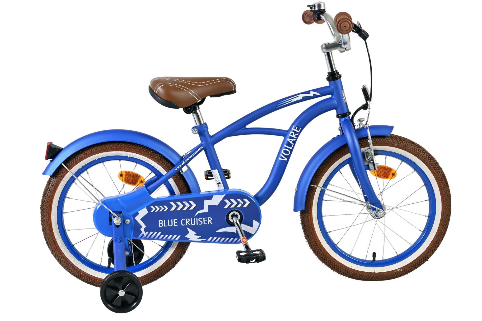 Volare Kinderfahrrad Blue Cruiser f&uuml;r Jungen 16 Zoll Kinderrad in Blau 