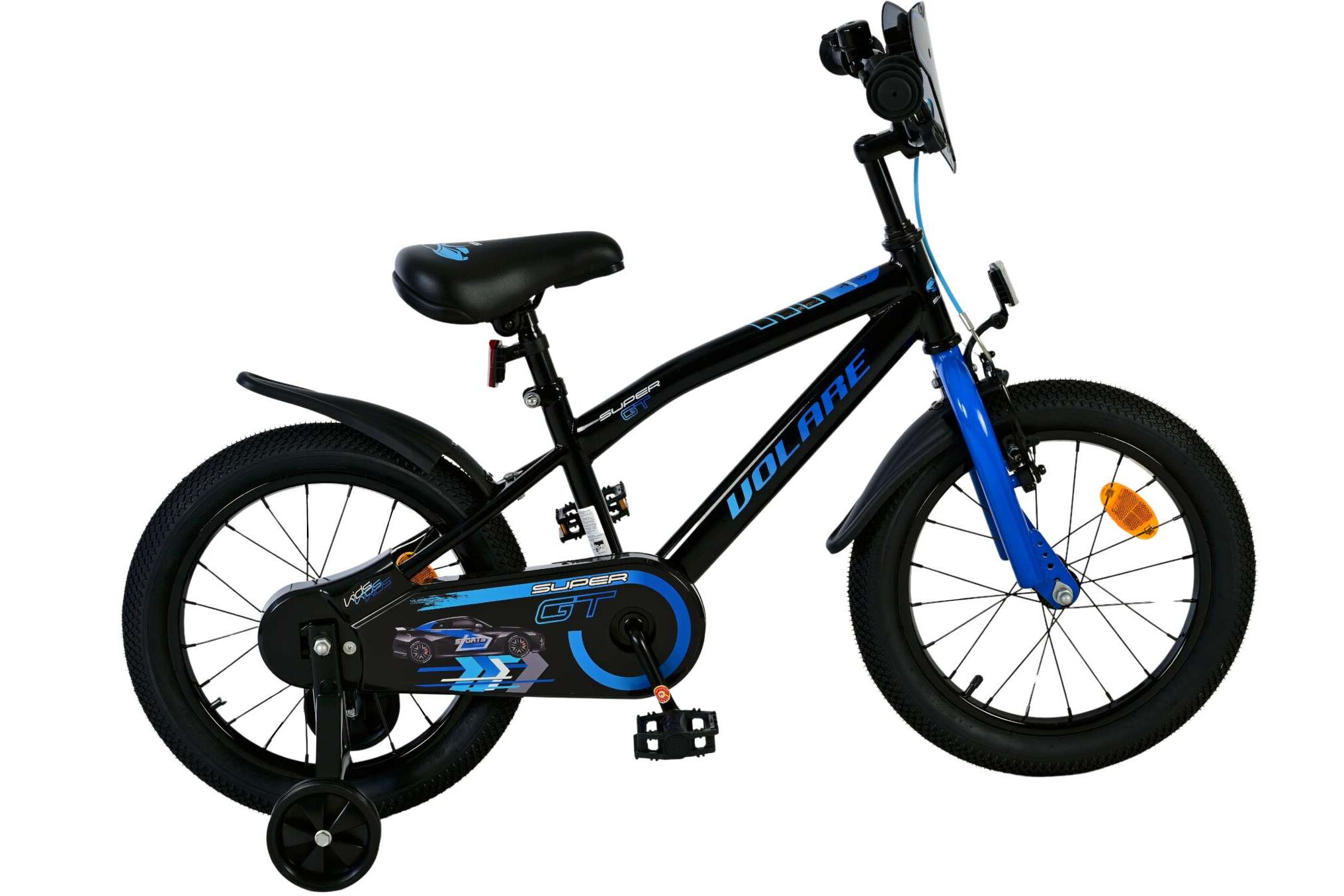 Volare Kinderfahrrad Super GT f&uuml;r Jungen 16 Zoll Kinderrad in Blau 