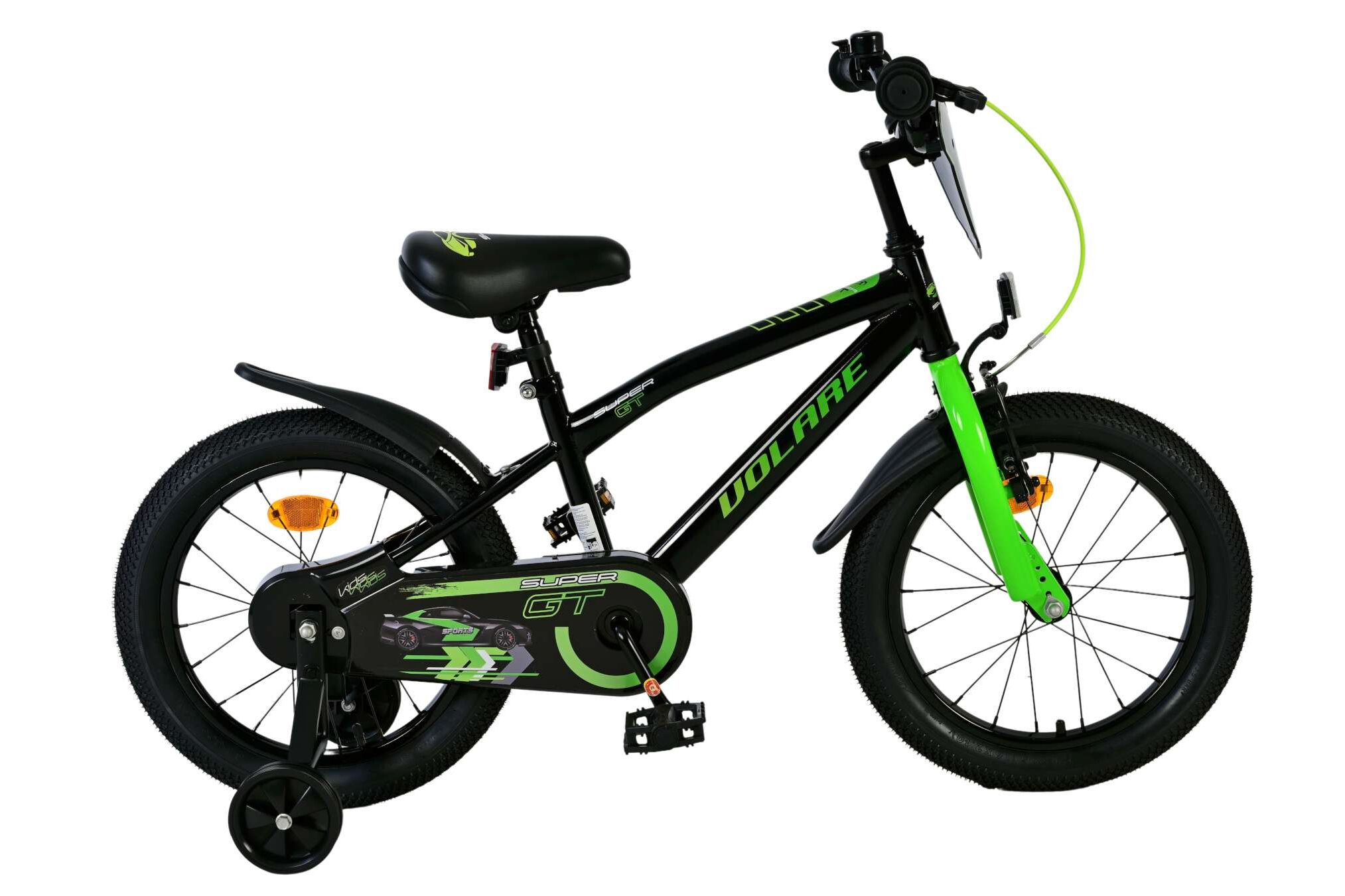 Volare Kinderfahrrad Super GT f&uuml;r Jungen 16 Zoll Kinderrad in Gr&uuml;n 