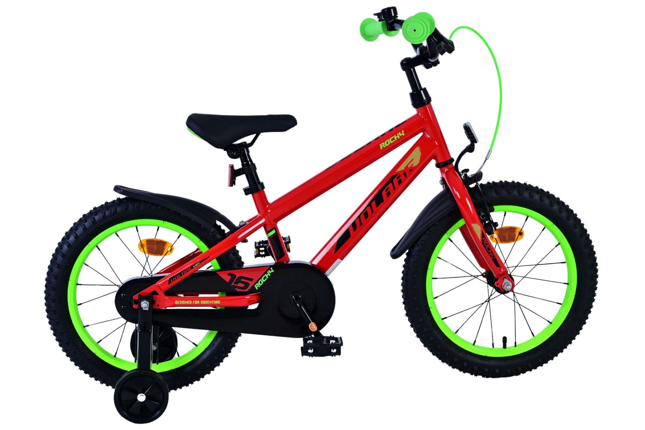 Volare Kinderfahrrad Rocky f&uuml;r Jungen 16 Zoll Kinderrad in Rot 
