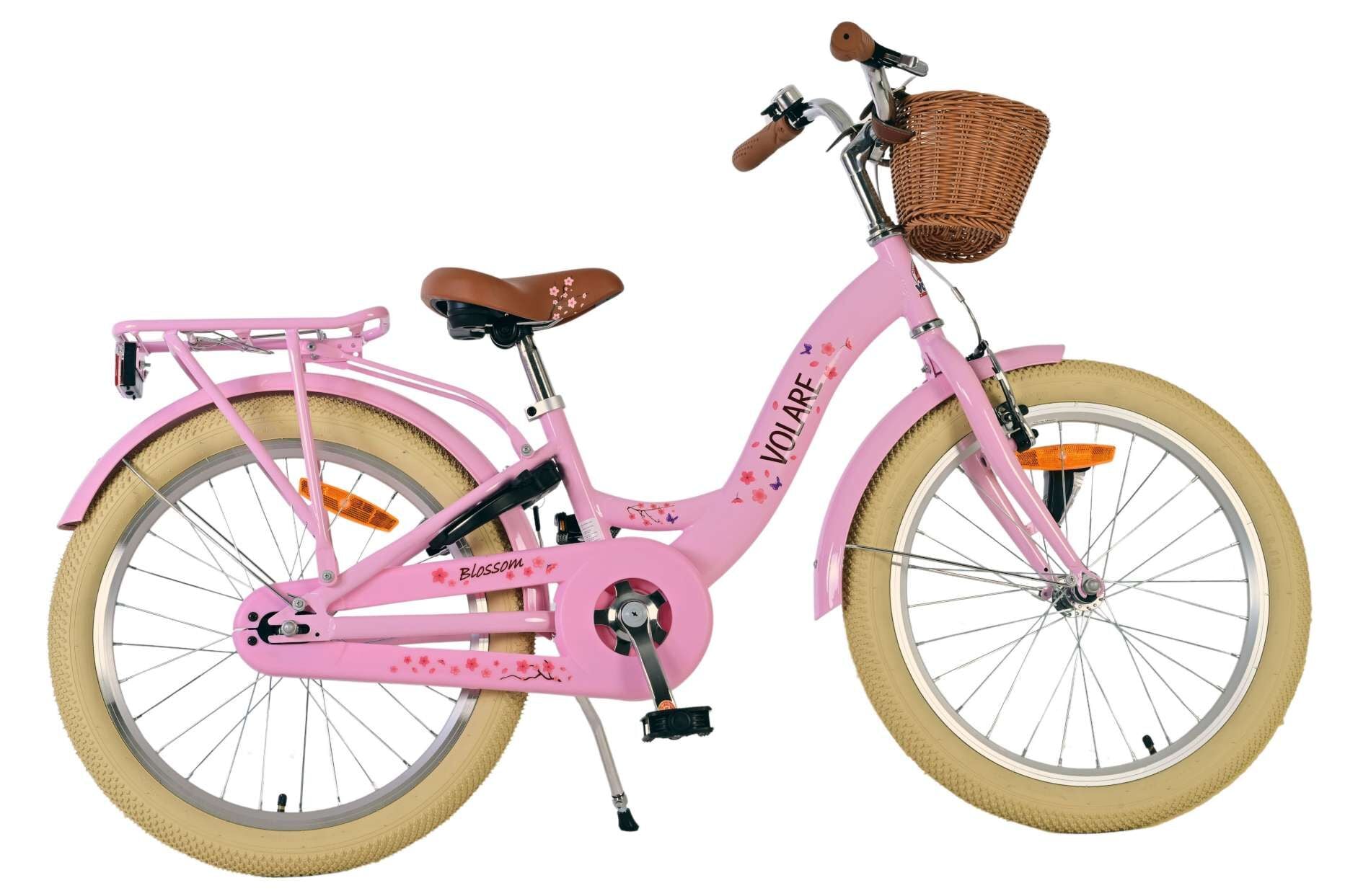 Volare Kinderfahrrad Blossom f&uuml;r M&auml;dchen 20 Zoll Kinderrad in Rosa 