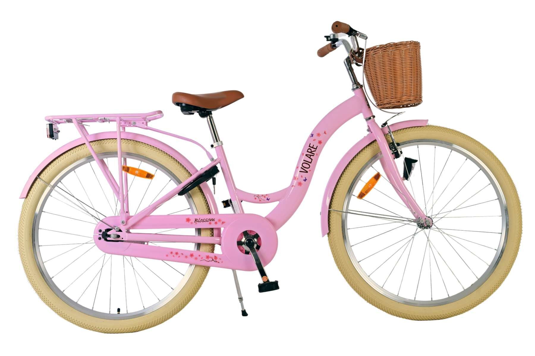 Volare Kinderfahrrad Blossom f&uuml;r M&auml;dchen 26 Zoll Kinderrad in Rosa 