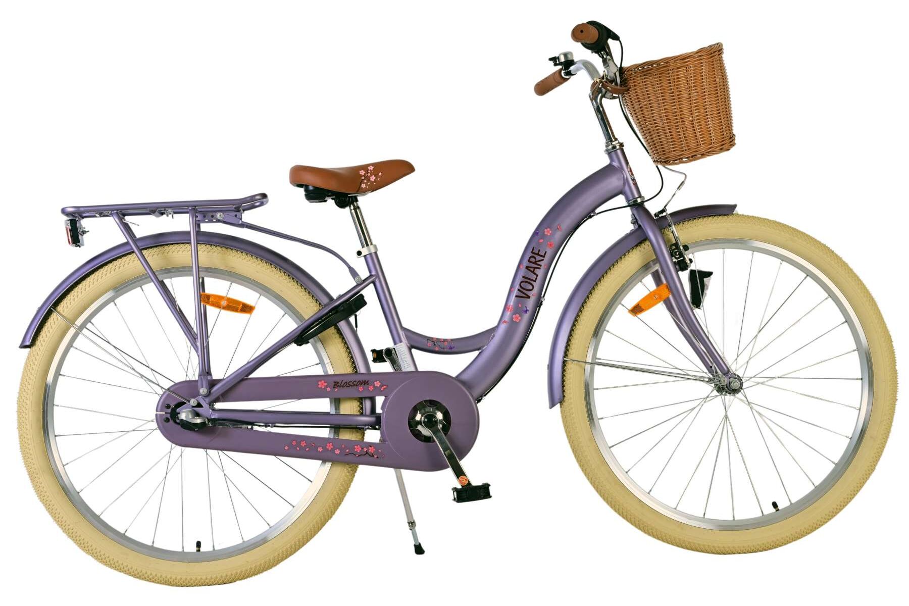 Volare Kinderfahrrad Blossom f&uuml;r M&auml;dchen 26 Zoll Kinderrad in Lila, Nexus 3 G&auml;nge 