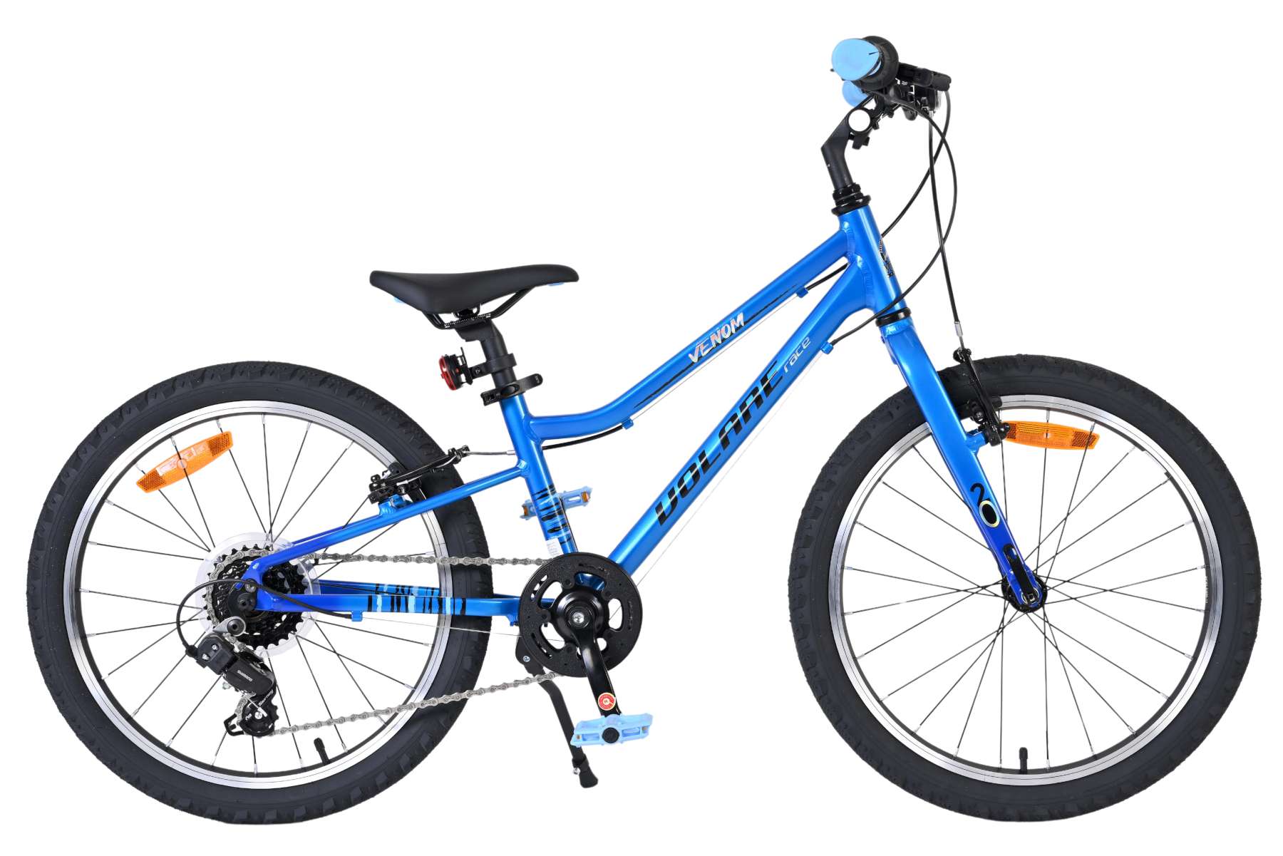 Volare Kinderfahrrad Venom f&uuml;r Jungen 20 Zoll Kinderrad in Blau, 6 G&auml;nge 