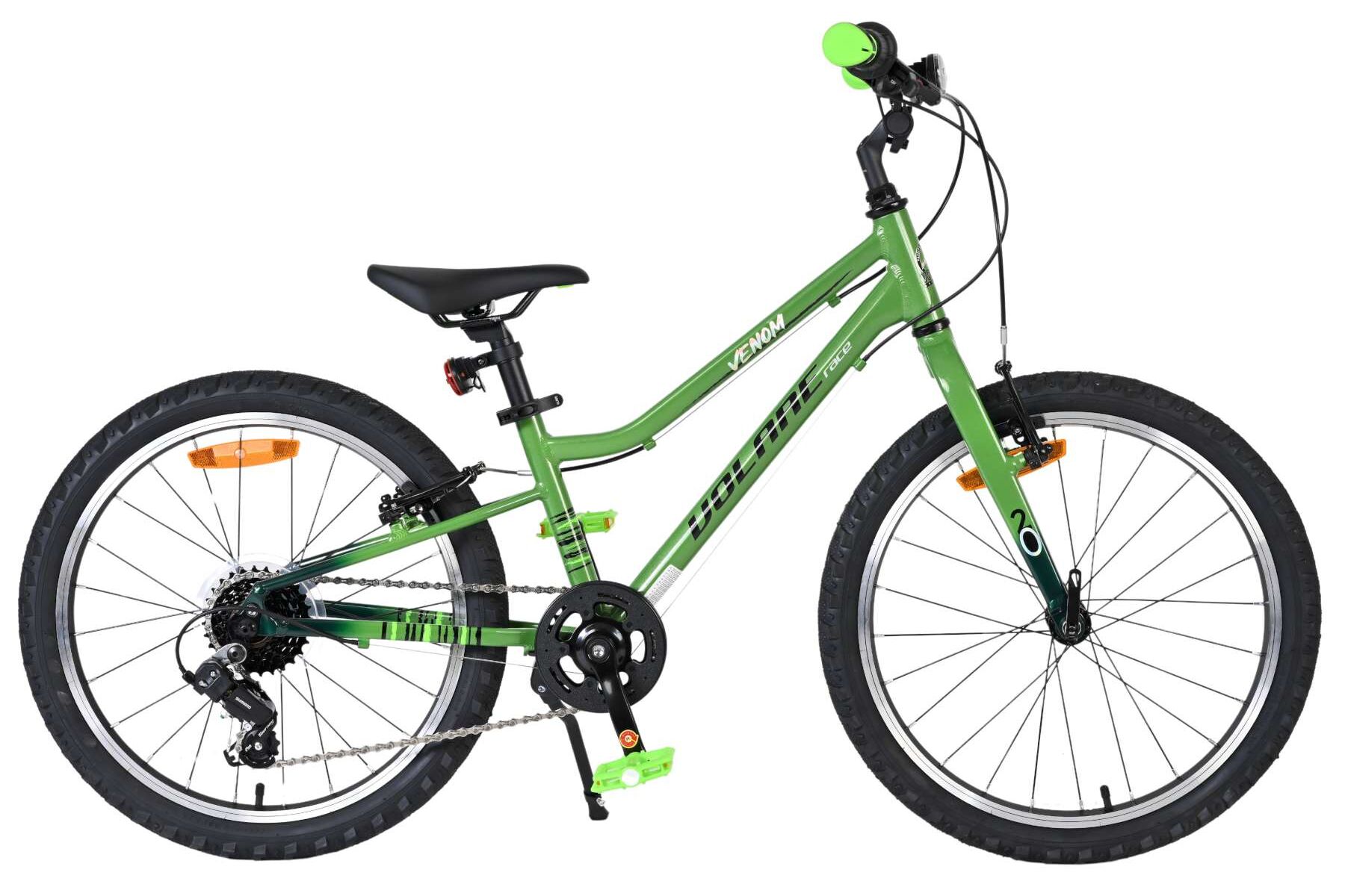 Volare Kinderfahrrad Venom f&uuml;r Jungen 20 Zoll Kinderrad in Gr&uuml;n, 6 G&auml;nge 