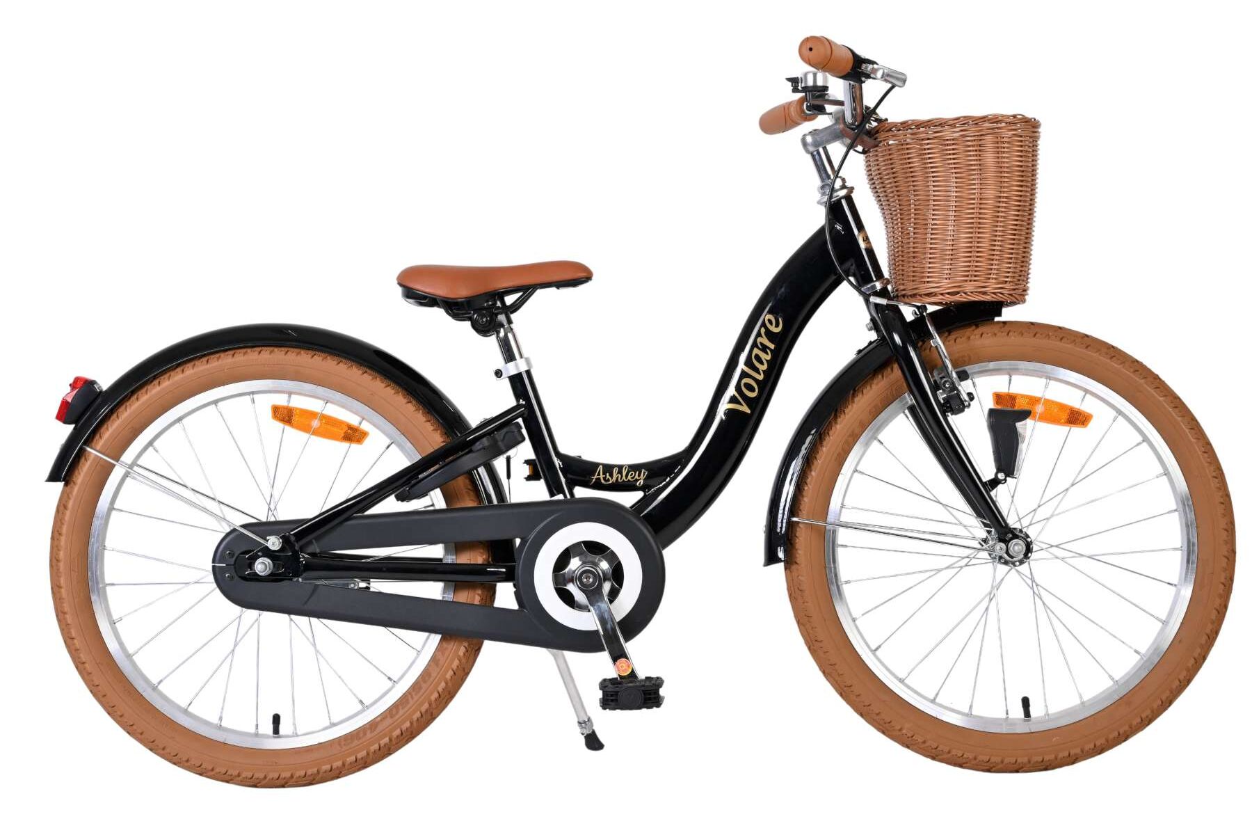 Volare Kinderfahrrad Ashley f&uuml;r M&auml;dchen 20 Zoll Kinderrad in Schwarz 