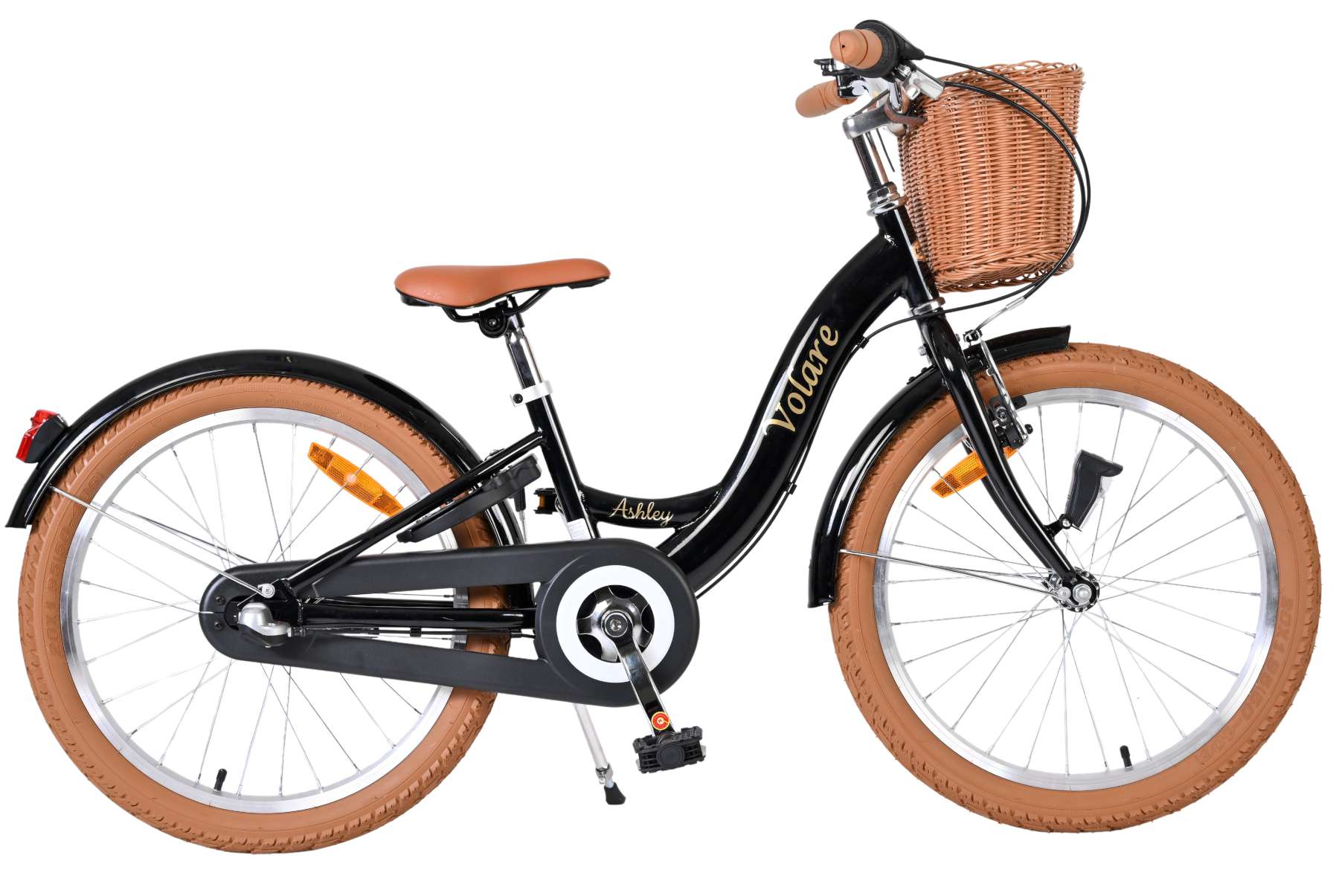 Volare Kinderfahrrad Ashley f&uuml;r M&auml;dchen 20 Zoll Kinderrad in Schwarz, Shimano Nexus 3 