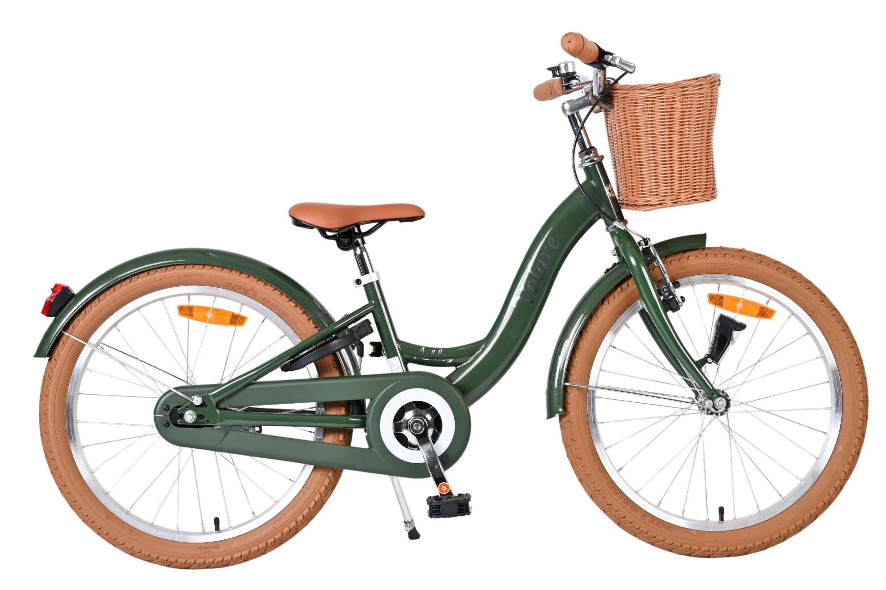 Volare Kinderfahrrad Ashley f&uuml;r M&auml;dchen 20 Zoll Kinderrad in Gr&uuml;n 