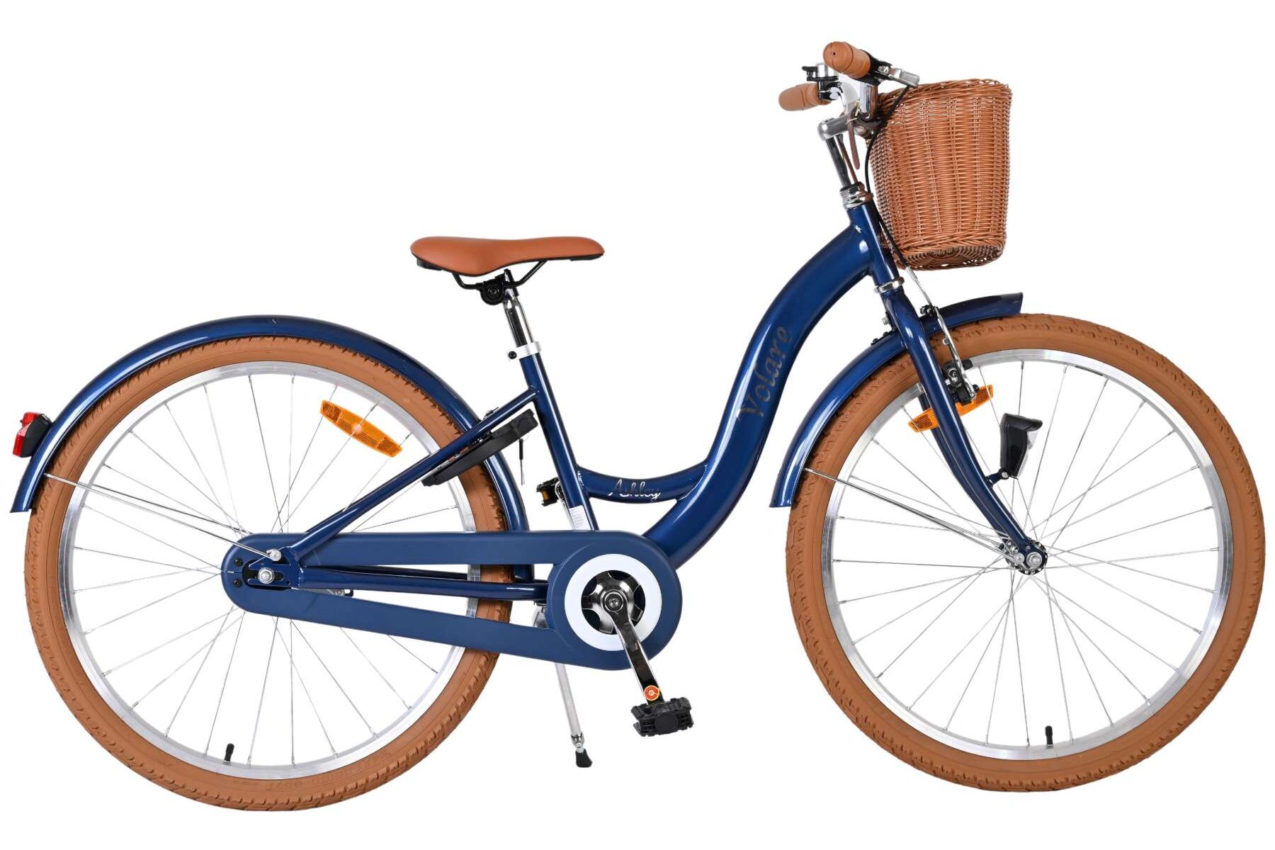 Volare Kinderfahrrad Ashley f&uuml;r M&auml;dchen 24 Zoll Kinderrad in Blau 