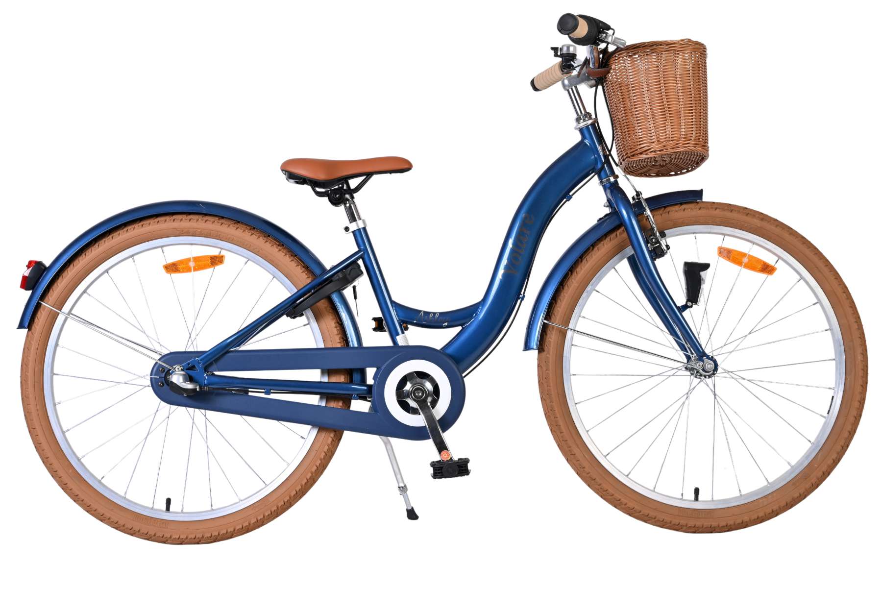 Volare Kinderfahrrad Ashley f&uuml;r M&auml;dchen 24 Zoll Kinderrad in Blau, Shimano Nexus 3 