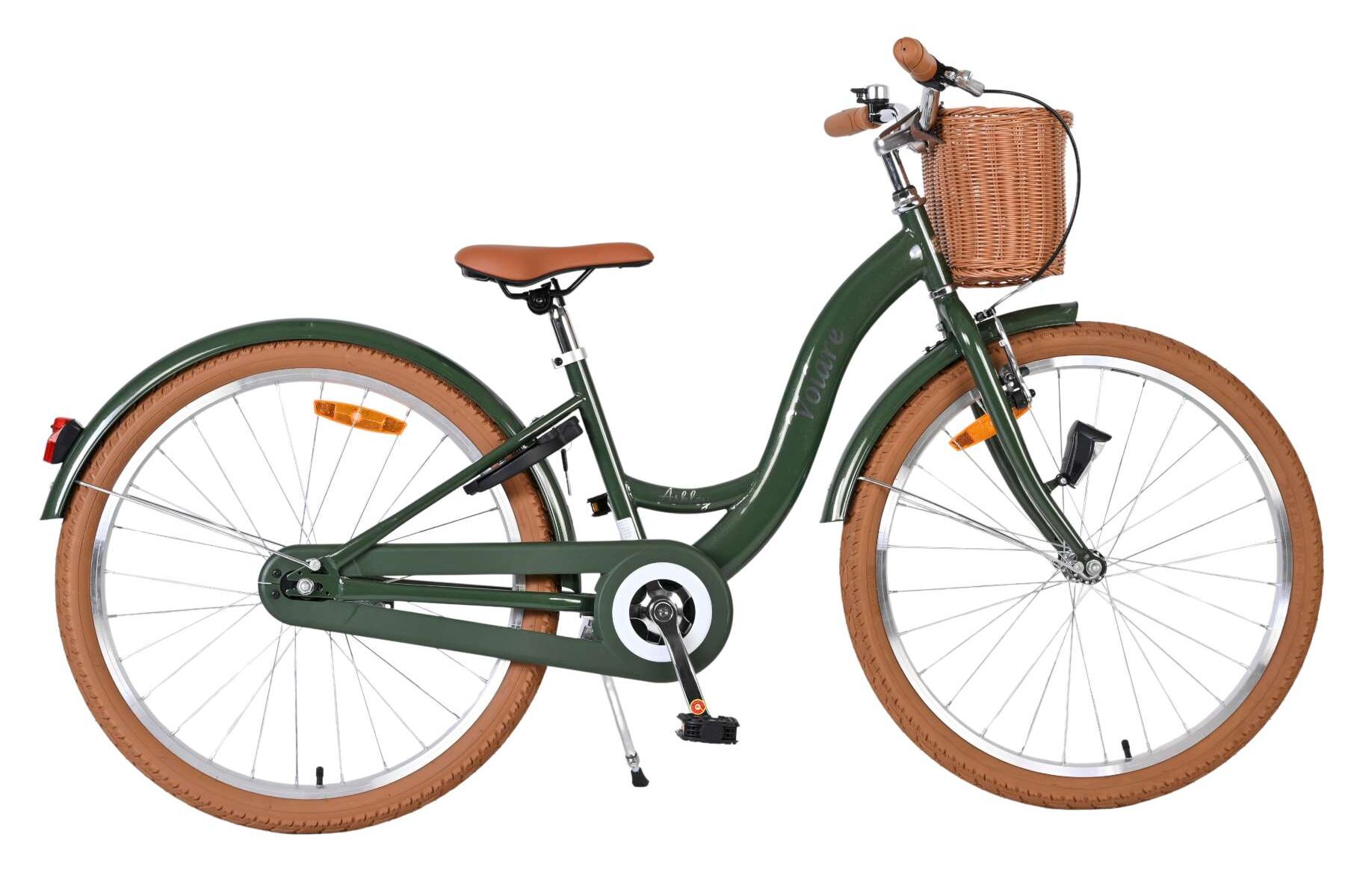 Volare Kinderfahrrad Ashley f&uuml;r M&auml;dchen 24 Zoll Kinderrad in Gr&uuml;n 