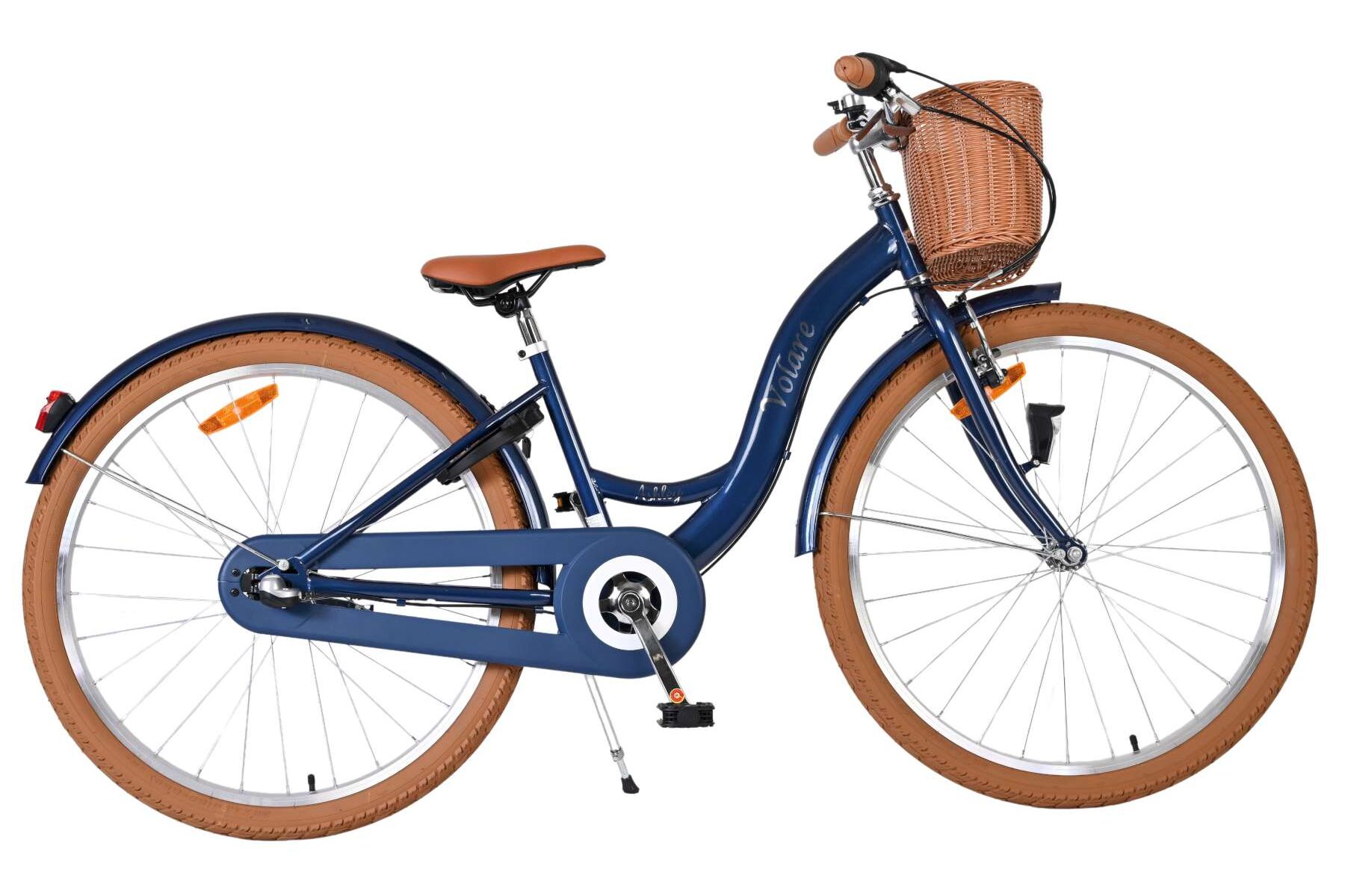 Volare Kinderfahrrad Ashley f&uuml;r M&auml;dchen 26 Zoll Kinderrad in Blau, Shimano Nexus 3 